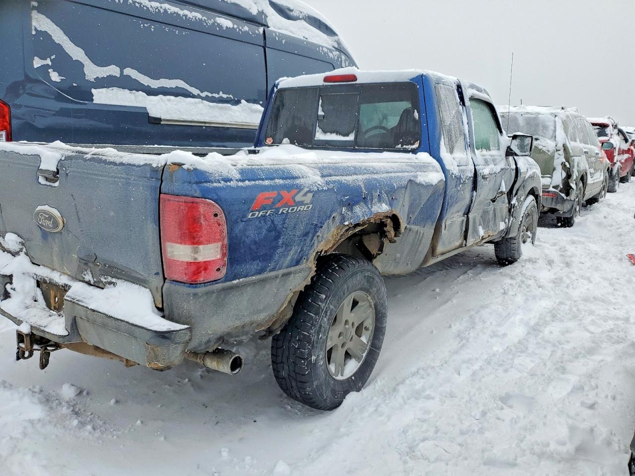 2008 Ford Ranger Super Cab Blue vin: 1FTZR45E98PA59513
