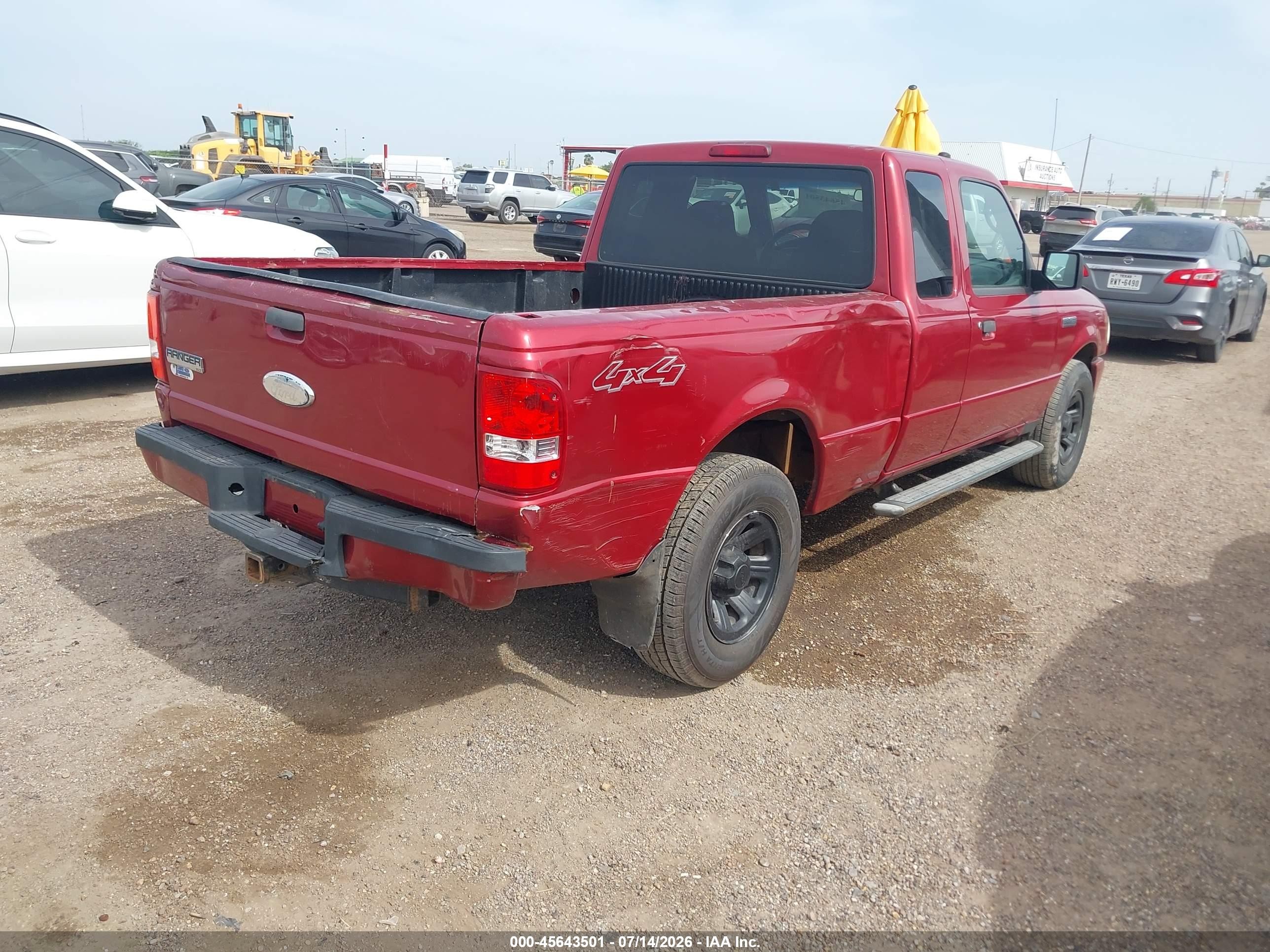 2008 Ford Ranger Fx4 Off-road/sport/xlt Red vin: 1FTZR45E98PB05406