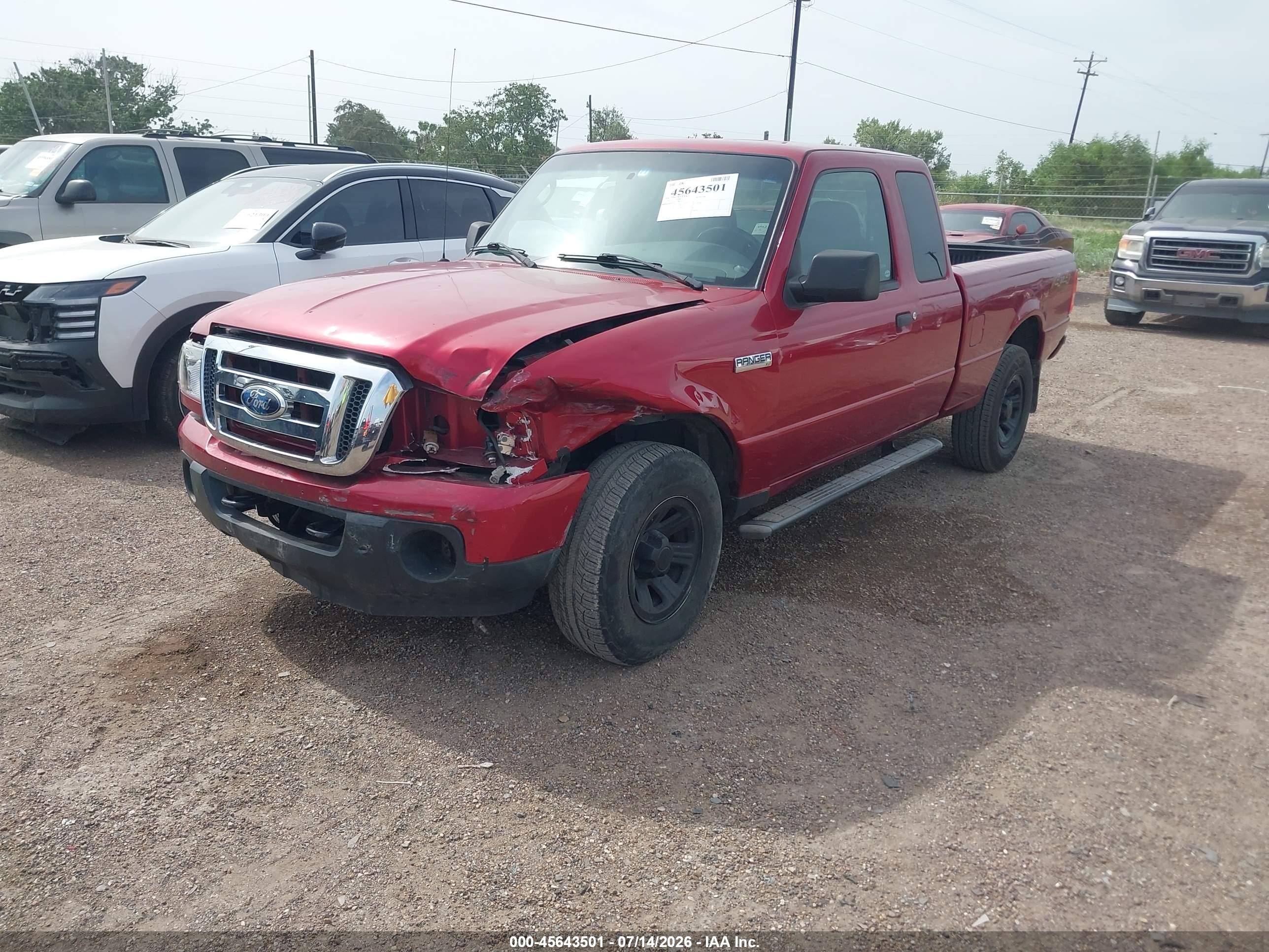 2008 Ford Ranger Fx4 Off-road/sport/xlt Red vin: 1FTZR45E98PB05406