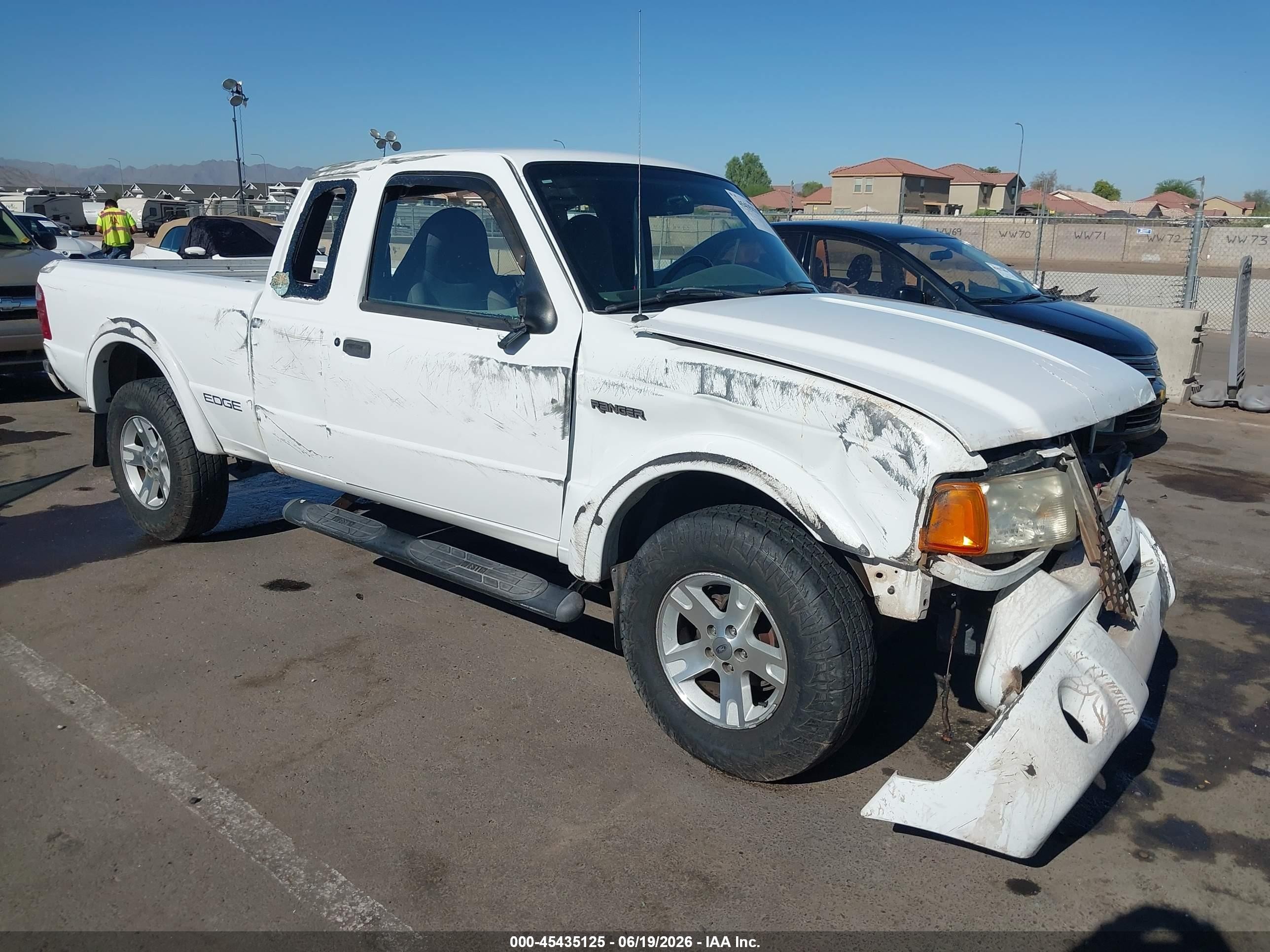 2002 Ford Ranger Edge/xlt White vin: 1FTZR45EX2PA24602
