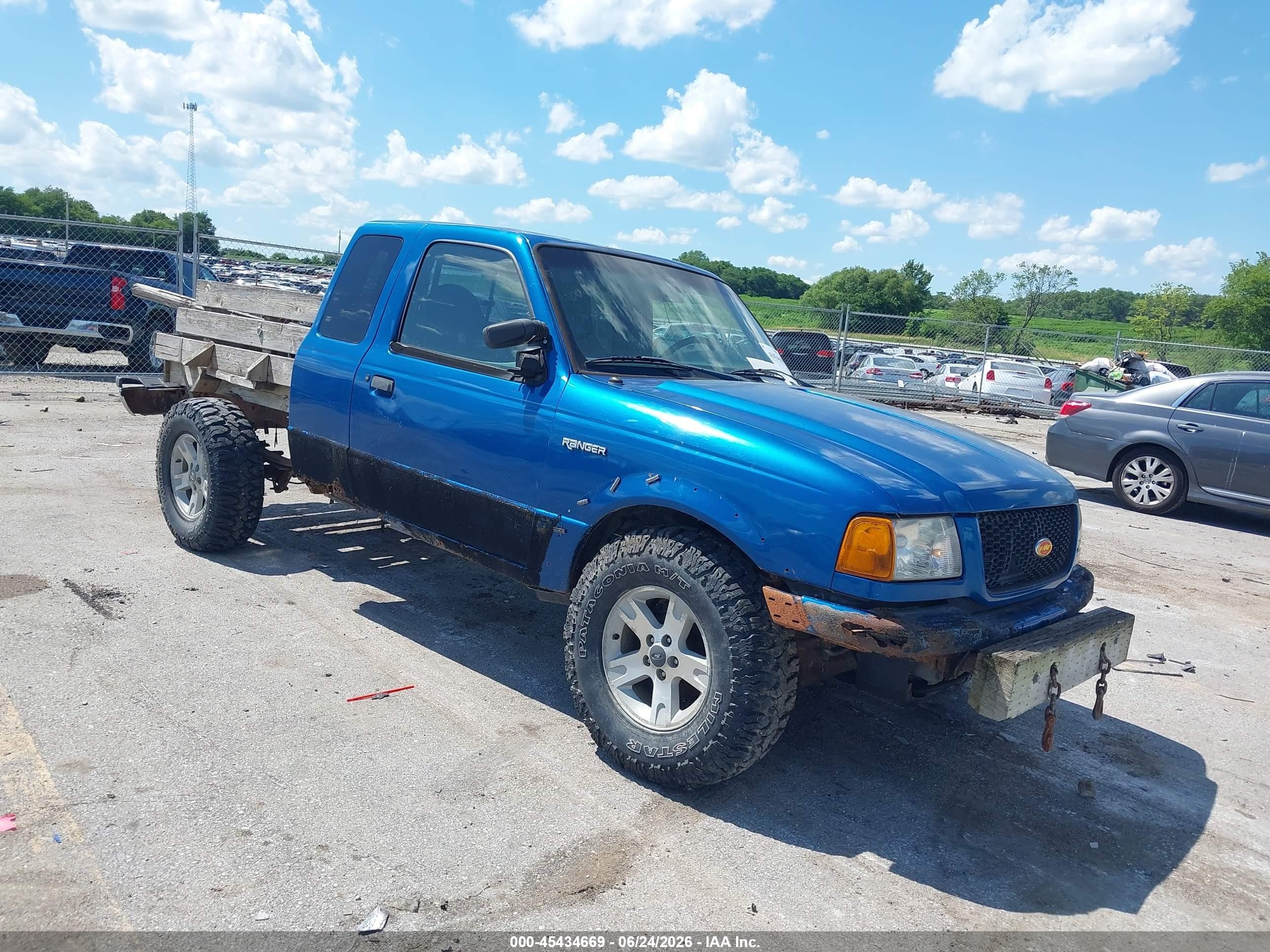 2002 Ford Ranger Edge/xlt Blue vin: 1FTZR45EX2PA45031