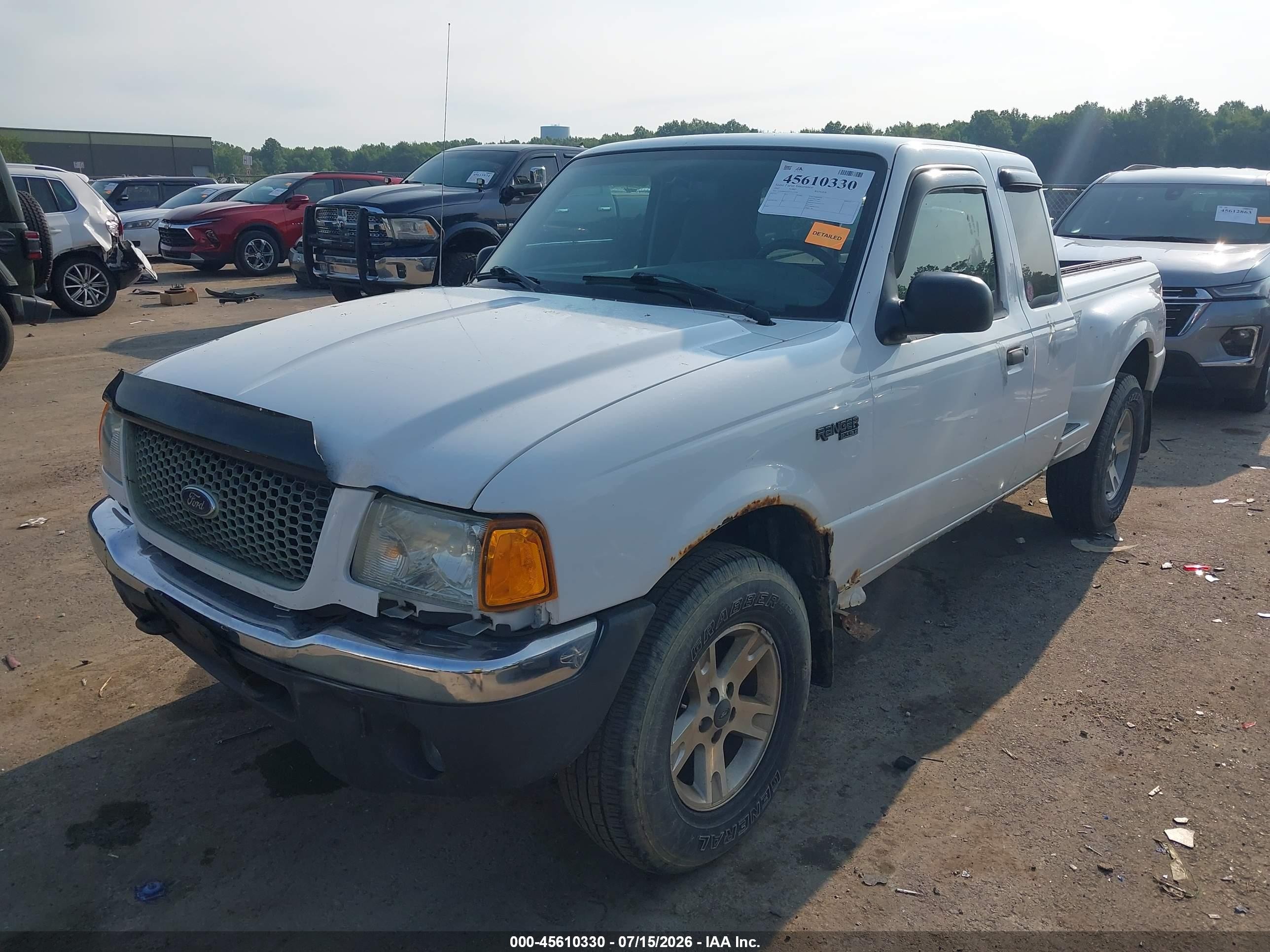 2002 Ford Ranger Edge/xlt White vin: 1FTZR45EX2TA12358