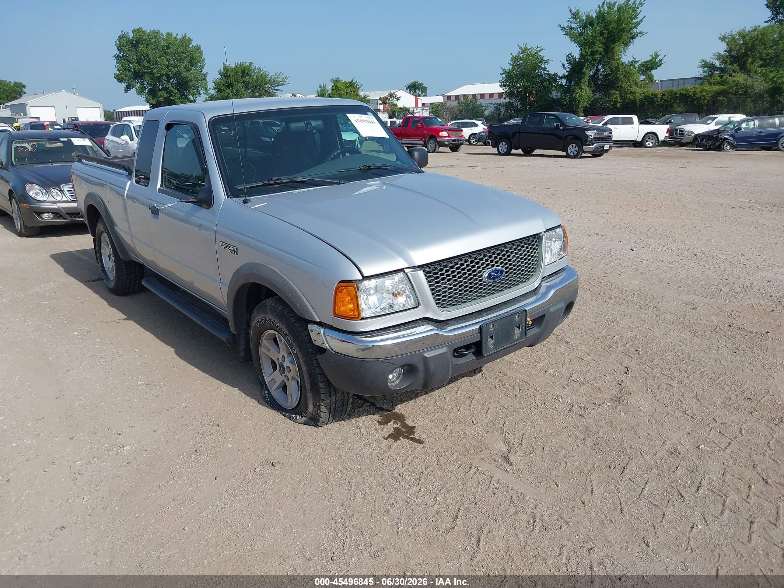 2003 Ford Ranger Edge/xlt Silver vin: 1FTZR45EX3PA09910