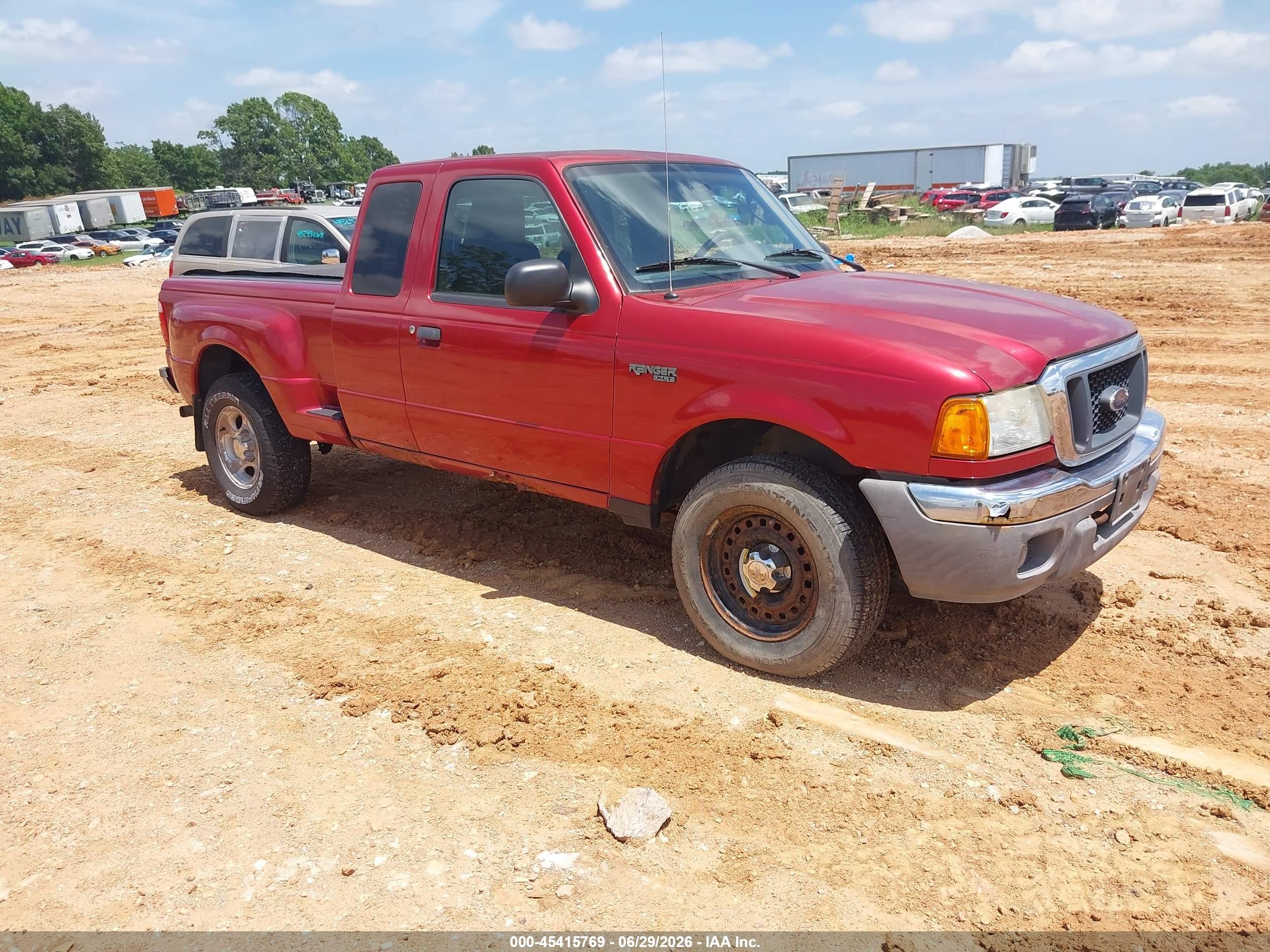 2004 Ford Ranger Edge/tremor/xlt Red vin: 1FTZR45EX4PB25593