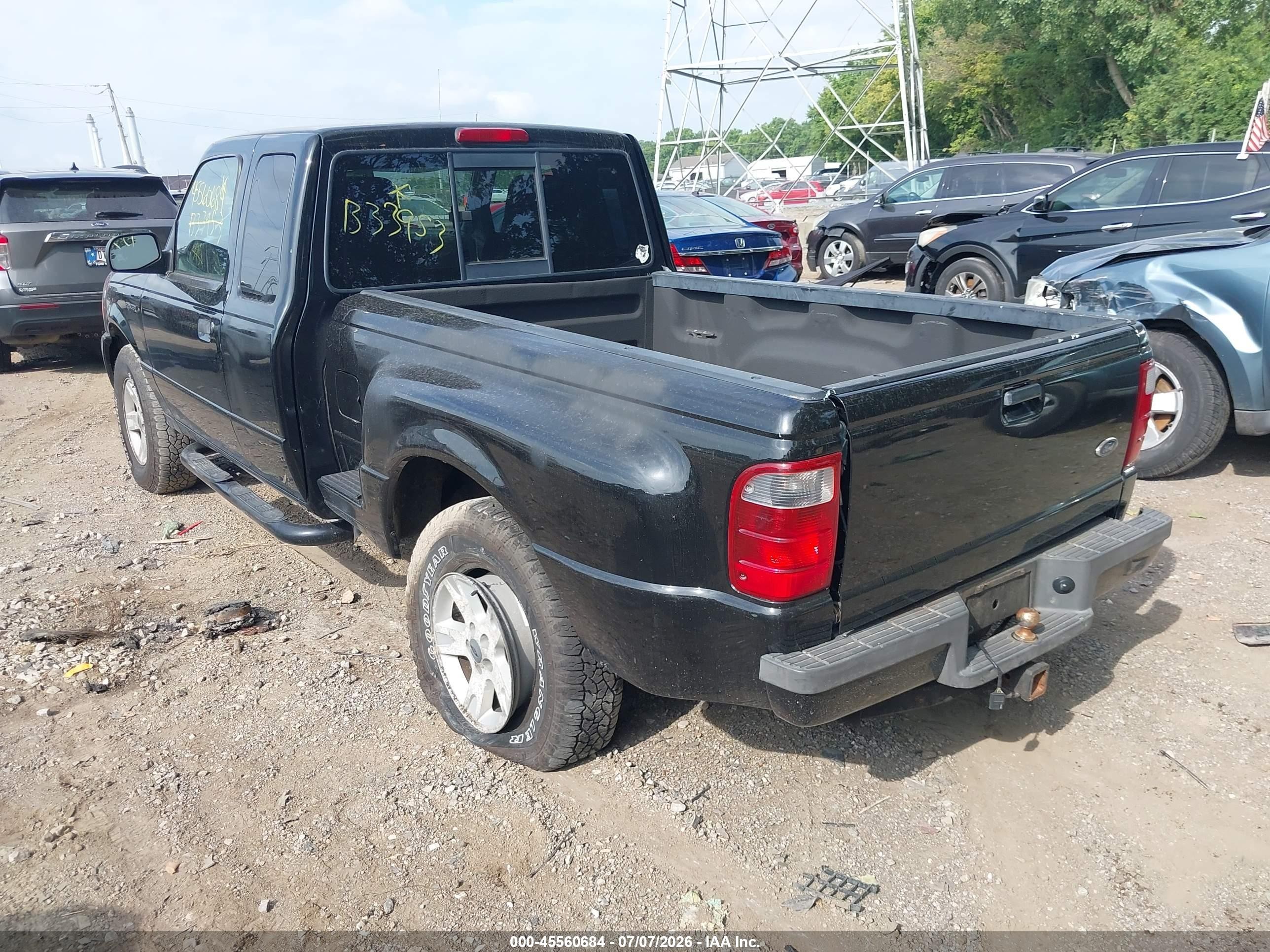 2004 Ford Ranger Edge/tremor/xlt Black vin: 1FTZR45EX4PB33953