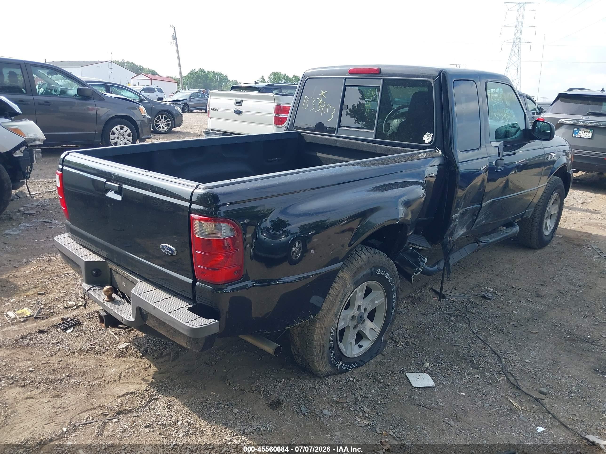 2004 Ford Ranger Edge/tremor/xlt Black vin: 1FTZR45EX4PB33953