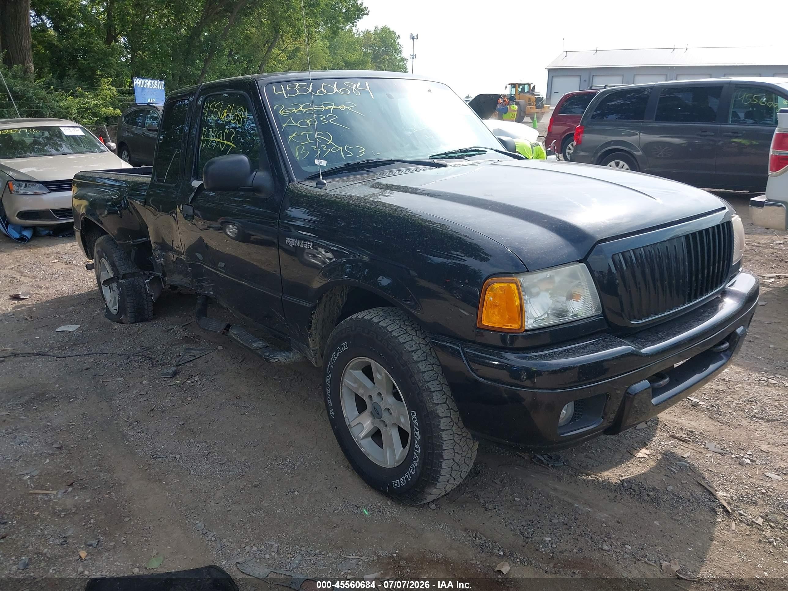 2004 Ford Ranger Edge/tremor/xlt Black vin: 1FTZR45EX4PB33953