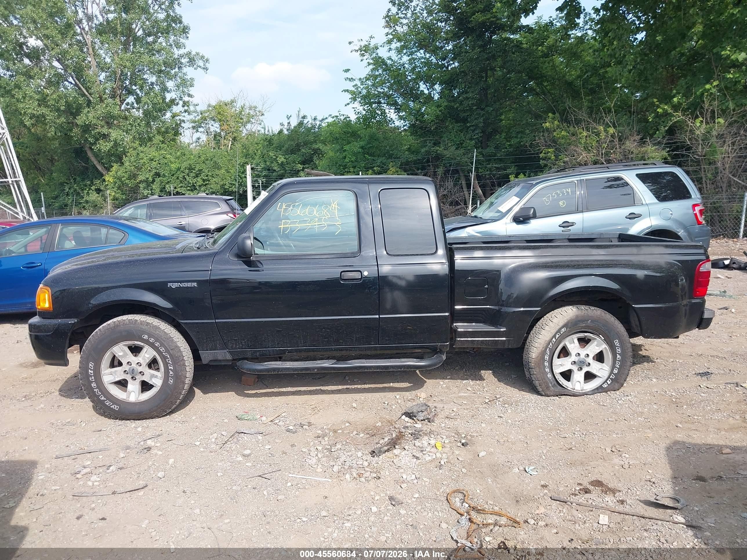 2004 Ford Ranger Edge/tremor/xlt Black vin: 1FTZR45EX4PB33953