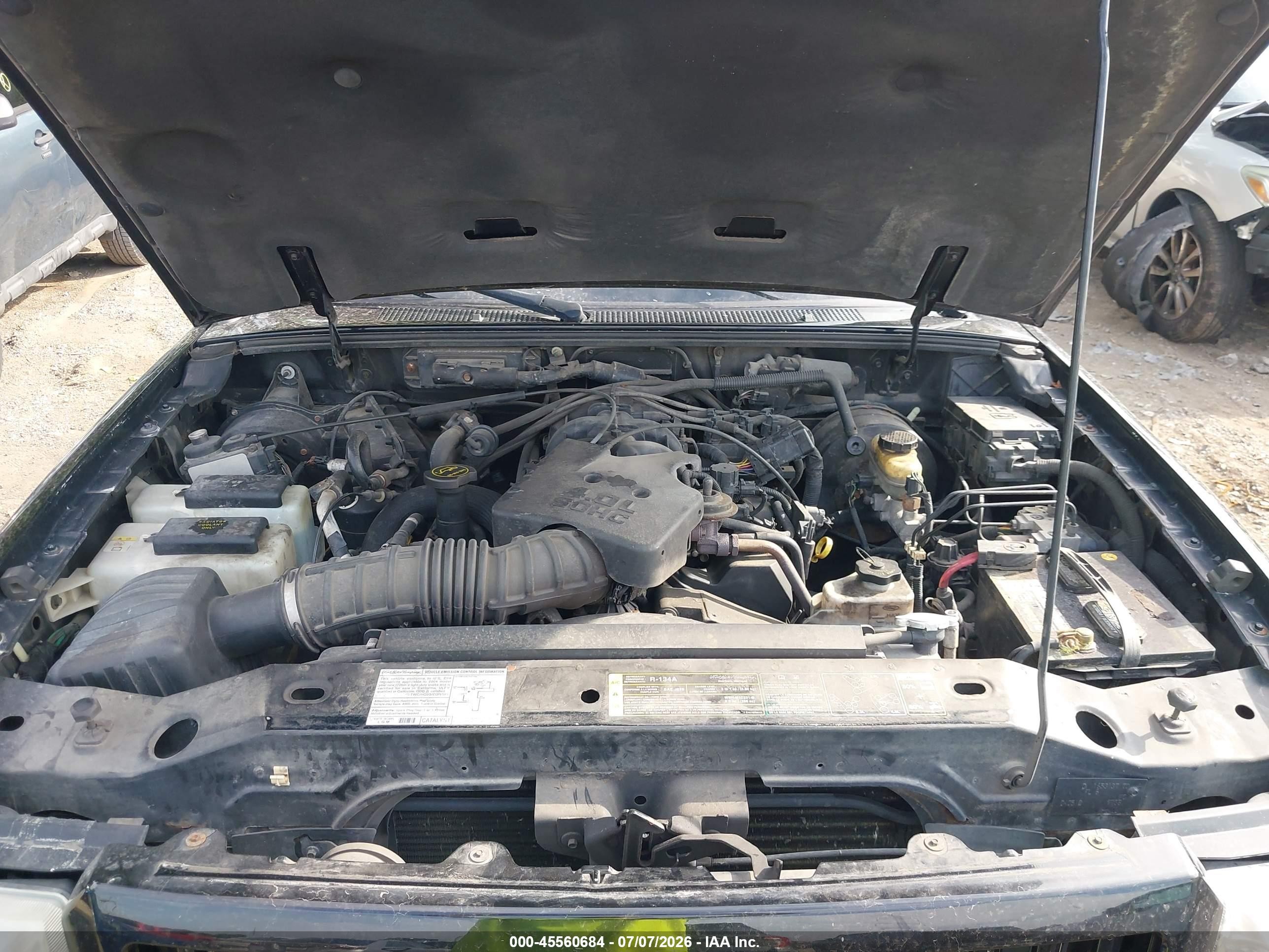 2004 Ford Ranger Edge/tremor/xlt Black vin: 1FTZR45EX4PB33953