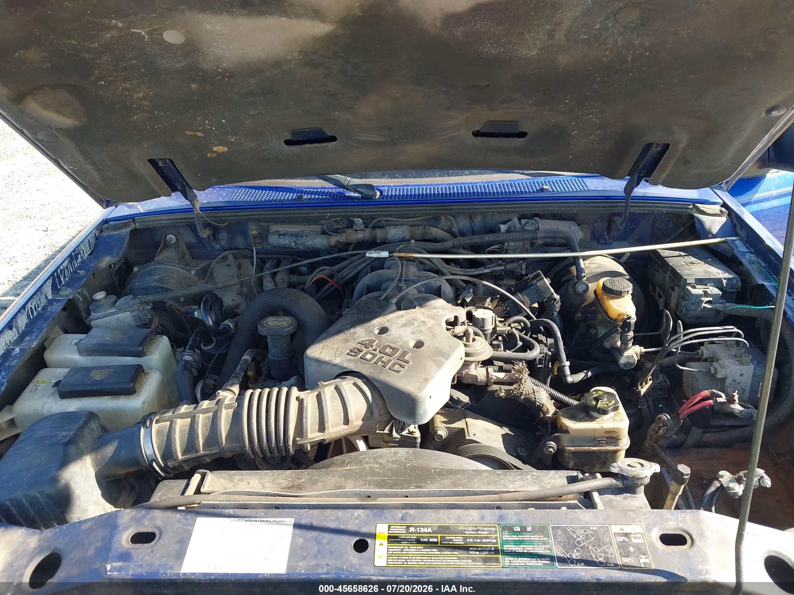 2004 Ford Ranger Edge/tremor/xlt Blue vin: 1FTZR45EX4PB53300