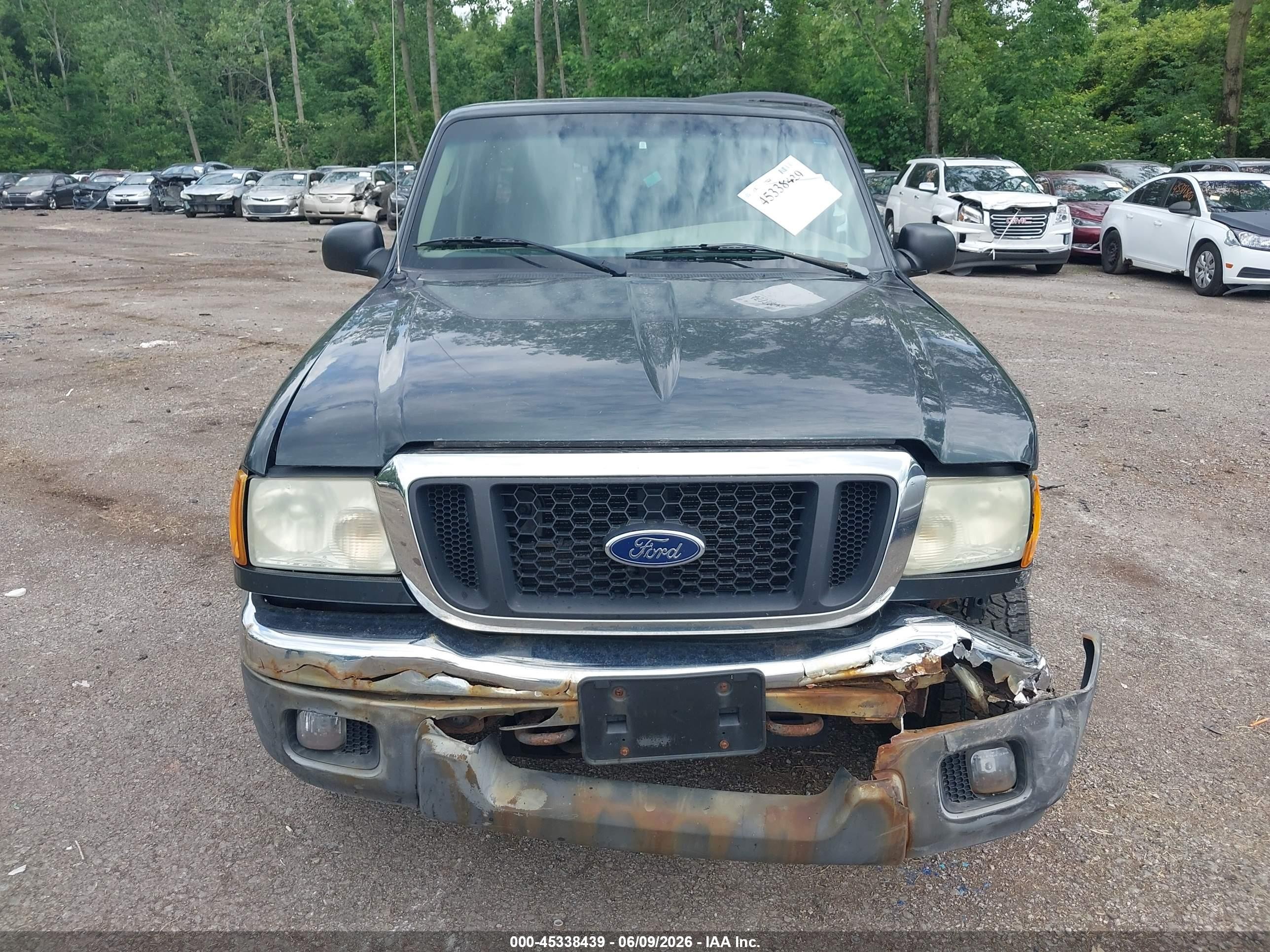 2004 Ford Ranger Super Cab Green vin: 1FTZR45EX4TA00472