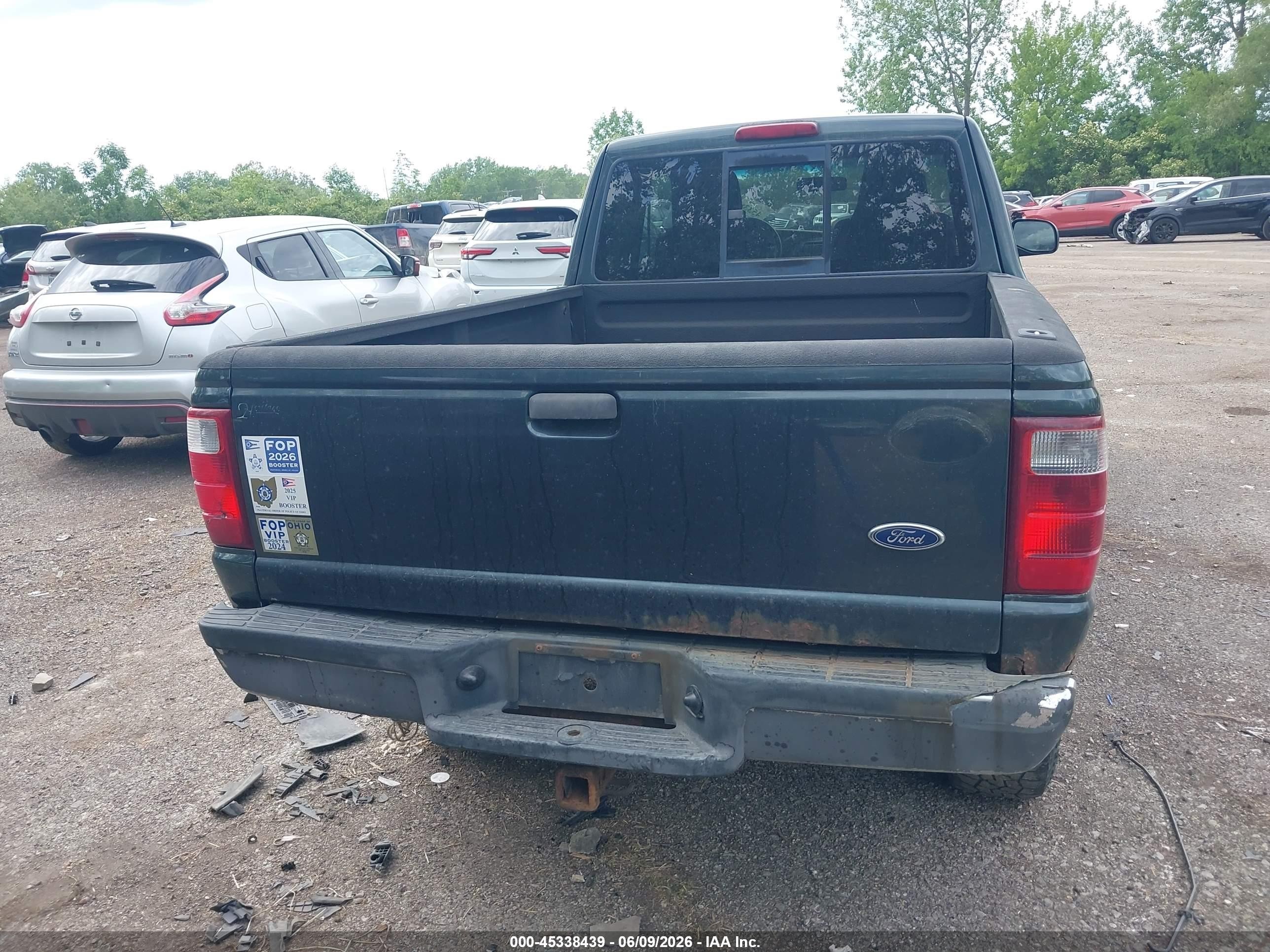 2004 Ford Ranger Super Cab Green vin: 1FTZR45EX4TA00472