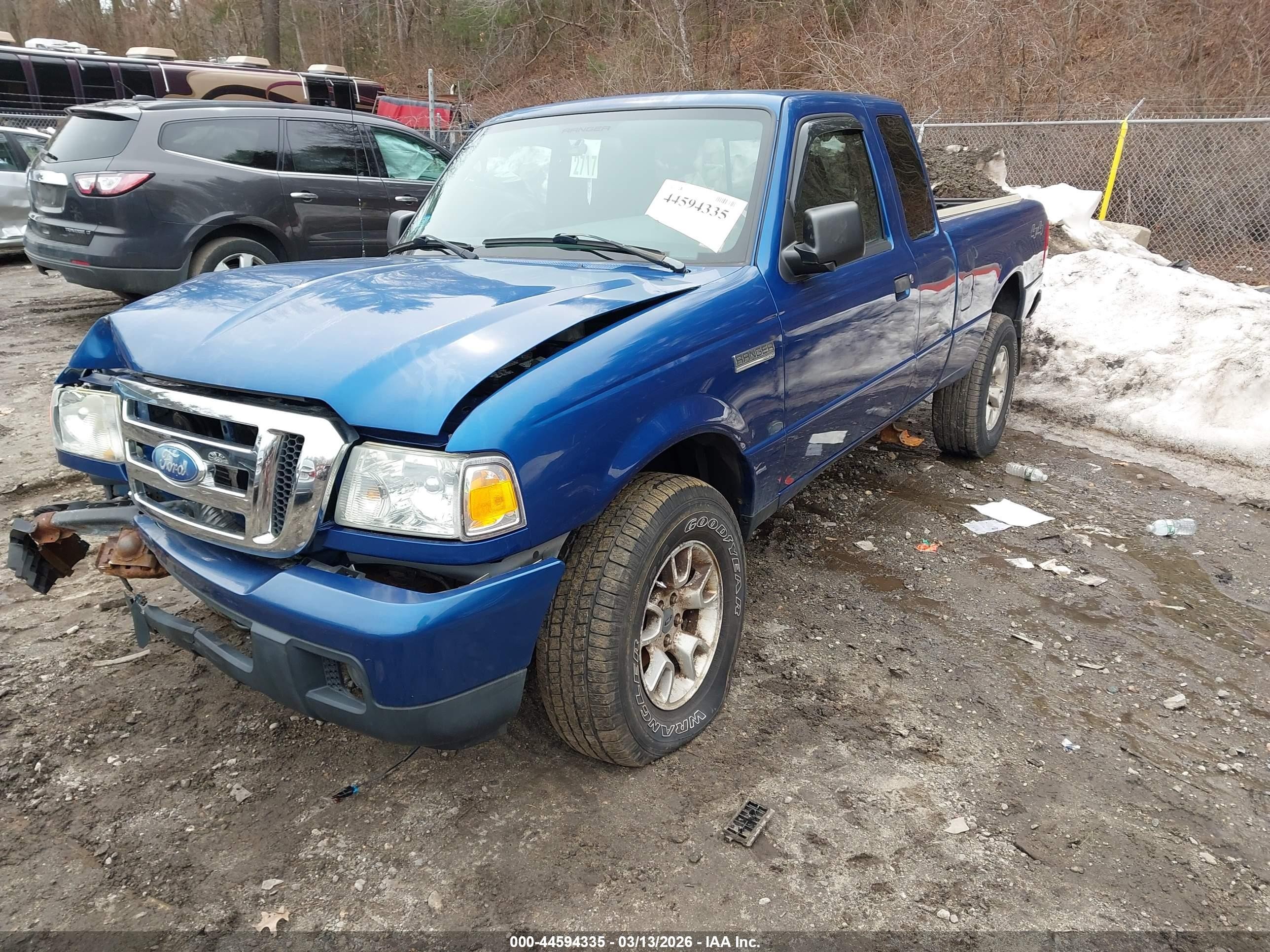 2007 Ford Ranger Fx4 Level Ii/fx4 Off-road/sport/xlt Blue vin: 1FTZR45EX7PA02803