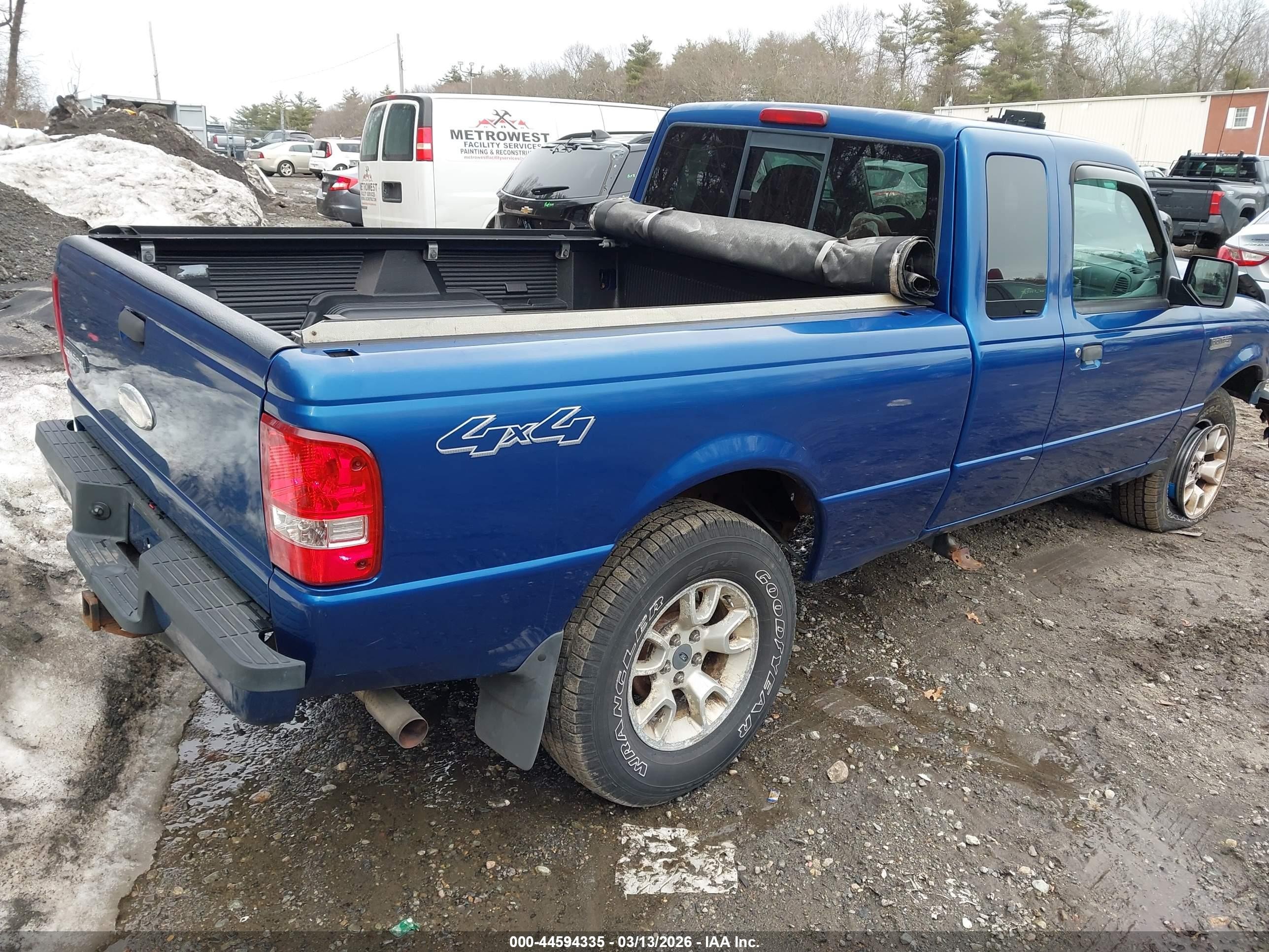 2007 Ford Ranger Fx4 Level Ii/fx4 Off-road/sport/xlt Blue vin: 1FTZR45EX7PA02803