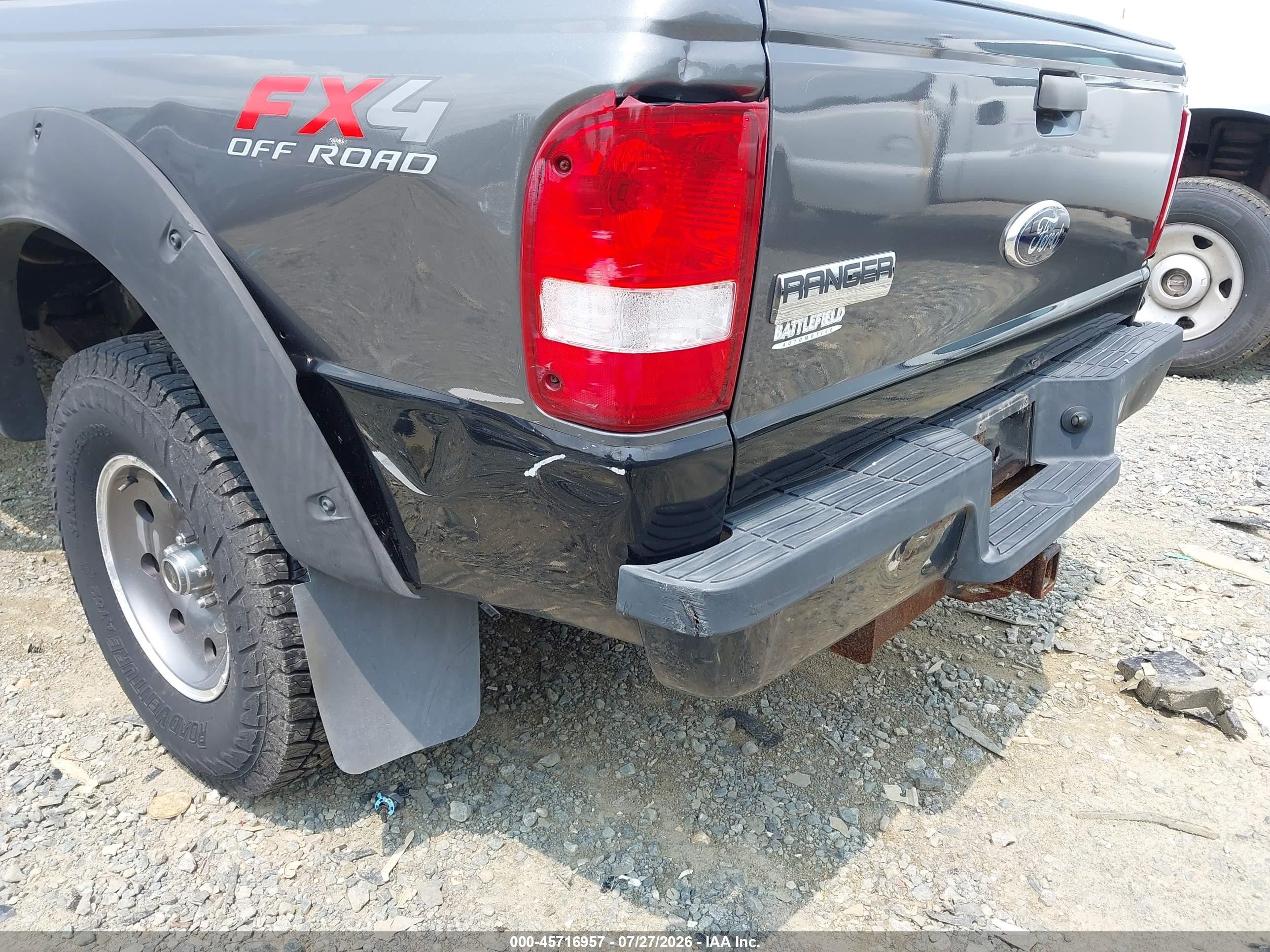 2007 Ford Ranger Fx4 Level Ii/fx4 Off-road/sport/xlt Gray vin: 1FTZR45EX7PA89361