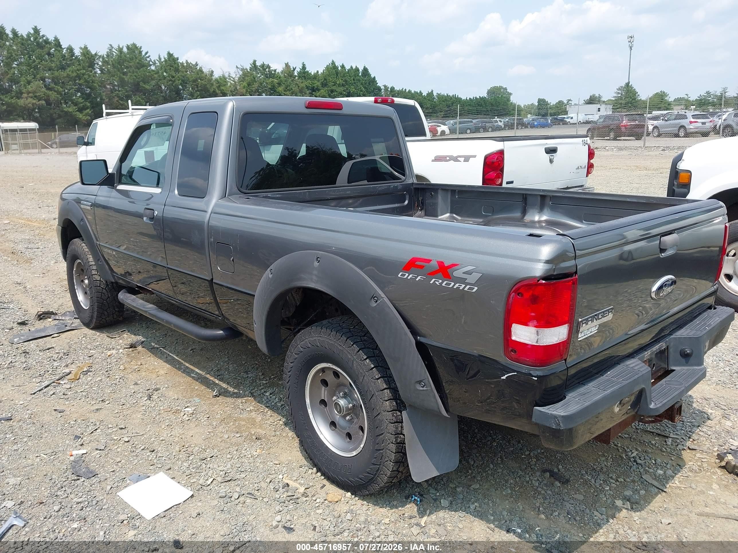 2007 Ford Ranger Fx4 Level Ii/fx4 Off-road/sport/xlt Gray vin: 1FTZR45EX7PA89361