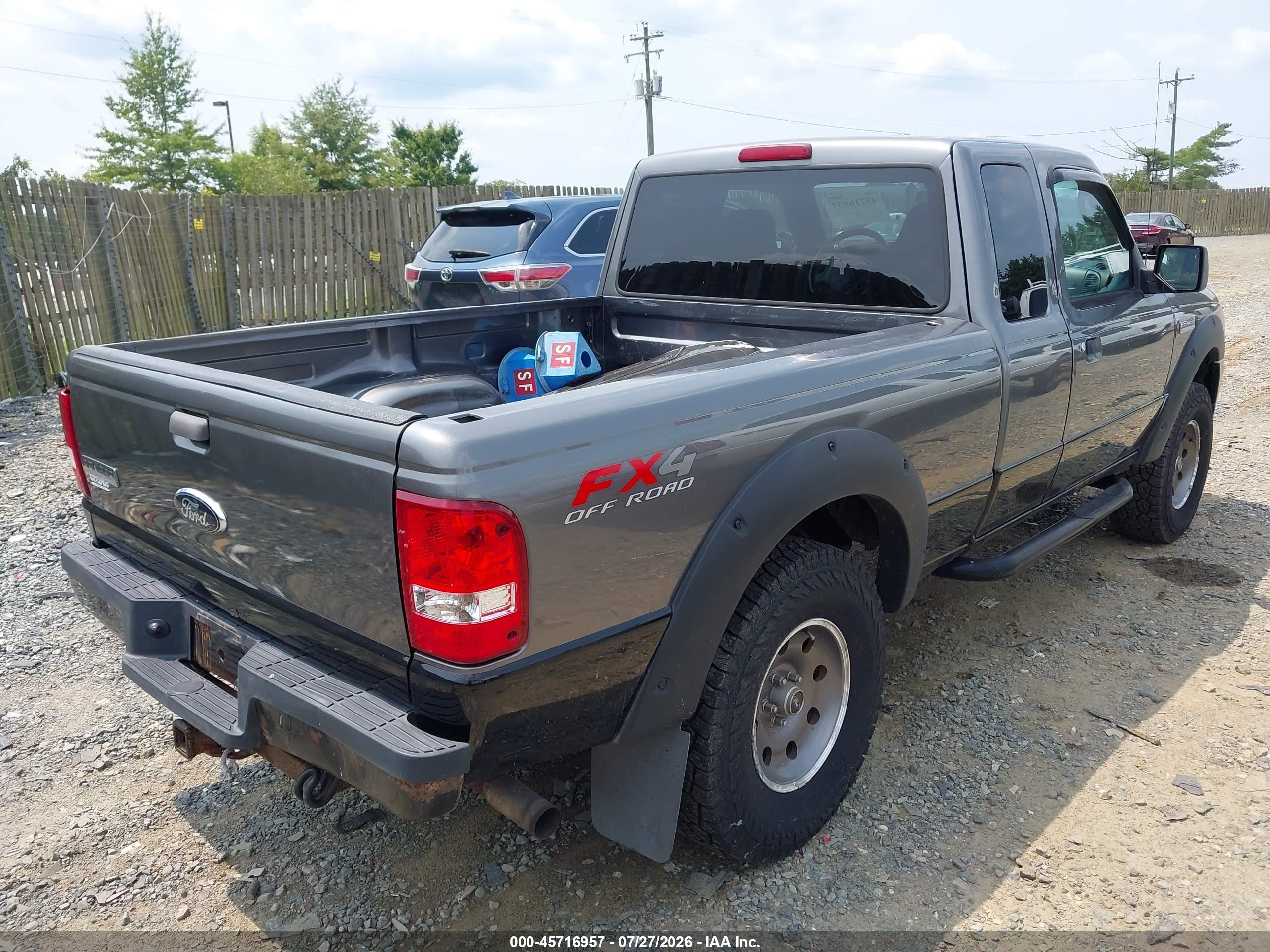 2007 Ford Ranger Fx4 Level Ii/fx4 Off-road/sport/xlt Gray vin: 1FTZR45EX7PA89361