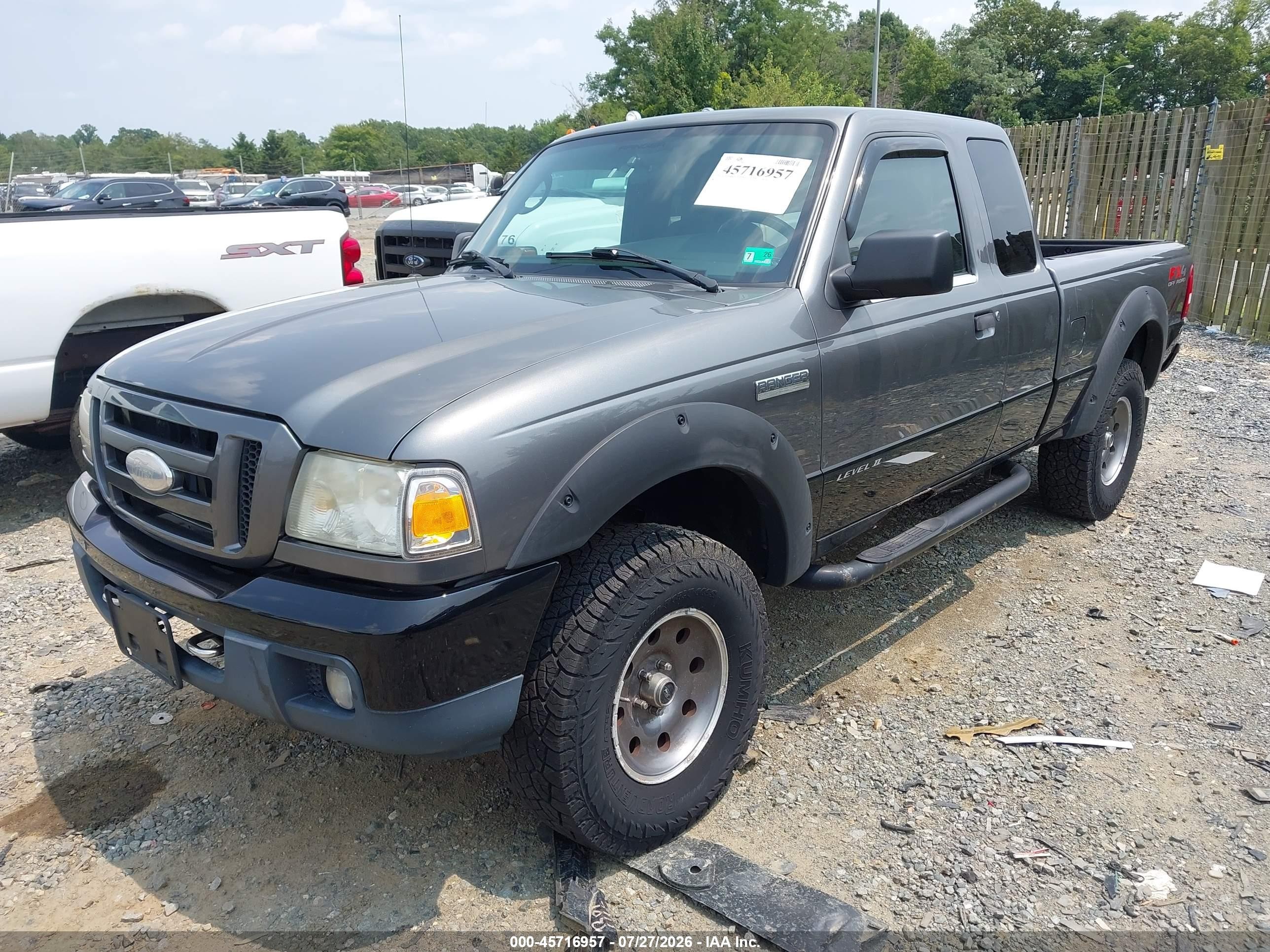 2007 Ford Ranger Fx4 Level Ii/fx4 Off-road/sport/xlt Gray vin: 1FTZR45EX7PA89361