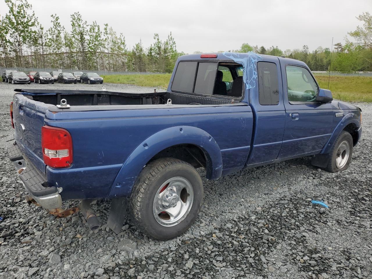 2008 Ford Ranger Super Cab Blue vin: 1FTYR44U58PA98474