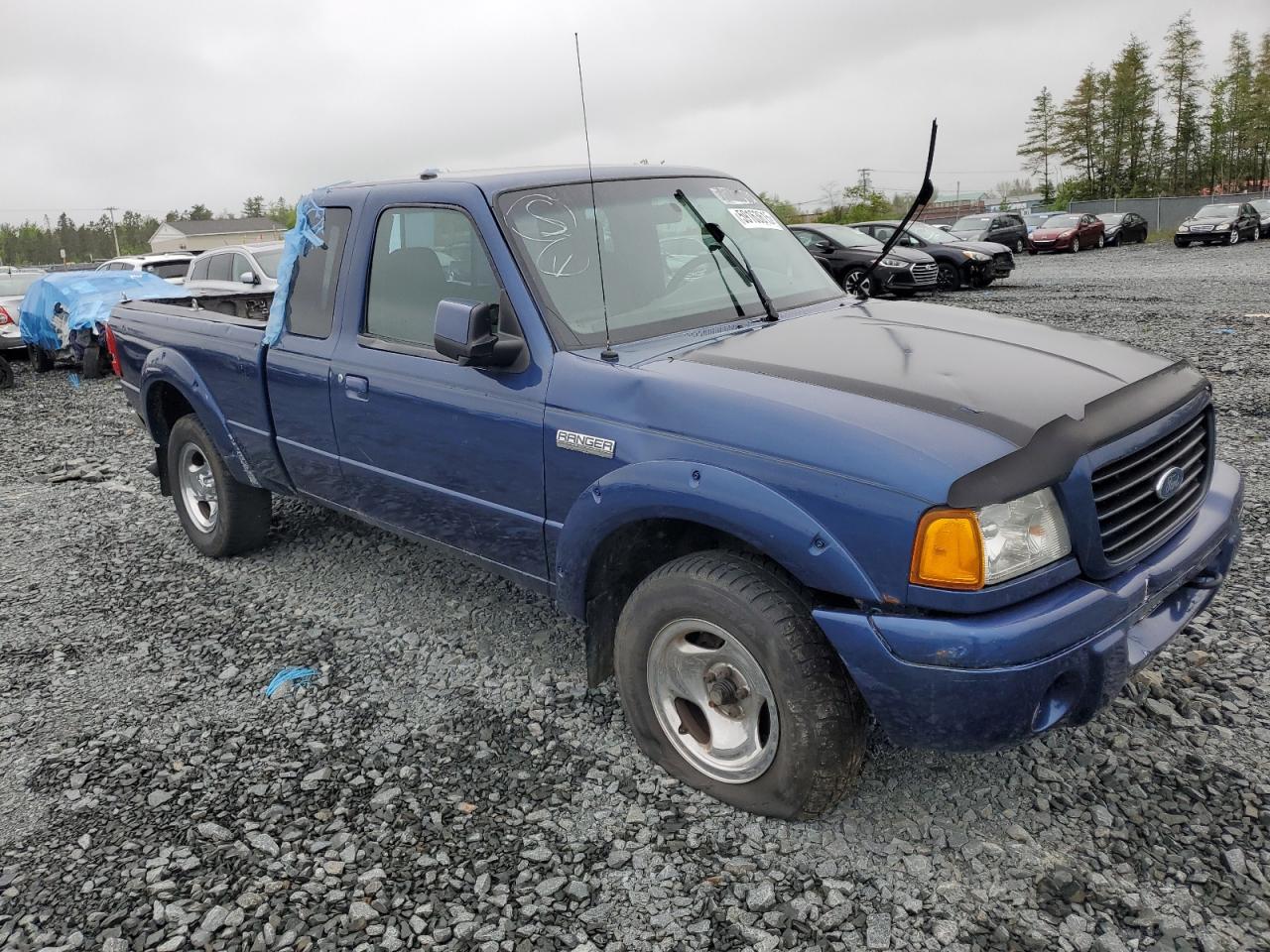 2008 Ford Ranger Super Cab Blue vin: 1FTYR44U58PA98474