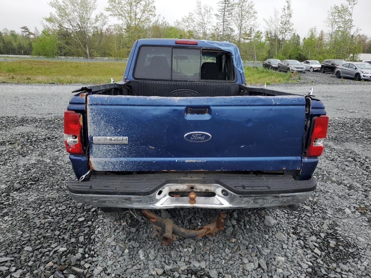 2008 Ford Ranger Super Cab Blue vin: 1FTYR44U58PA98474