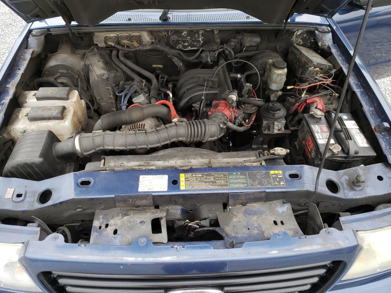 2008 Ford Ranger Super Cab Blue vin: 1FTYR44U58PA98474
