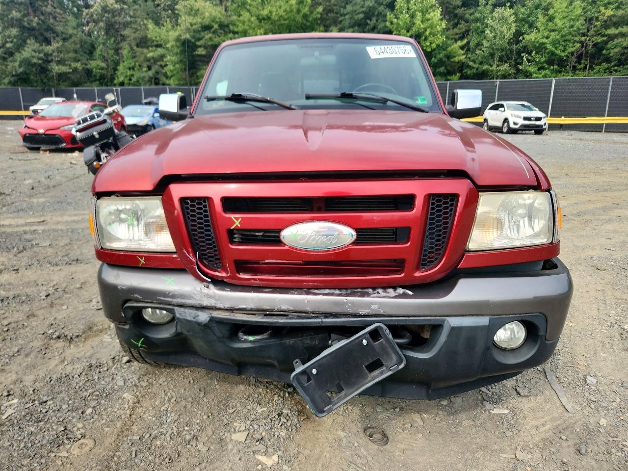2008 Ford Ranger Super Cab Red vin: 1FTZR45EX8PA53834
