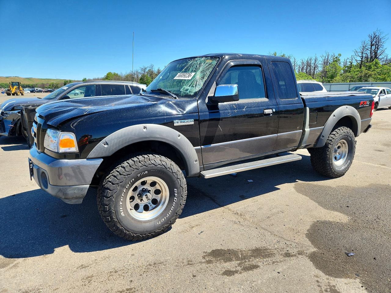 2008 Ford Ranger Super Cab Black vin: 1FTZR45EX8PA56541