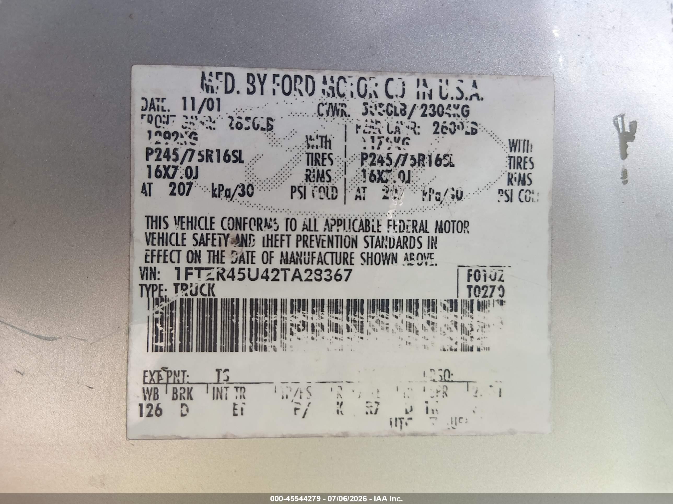 2002 Ford Ranger Edge/xlt Silver vin: 1FTZR45U42TA28367