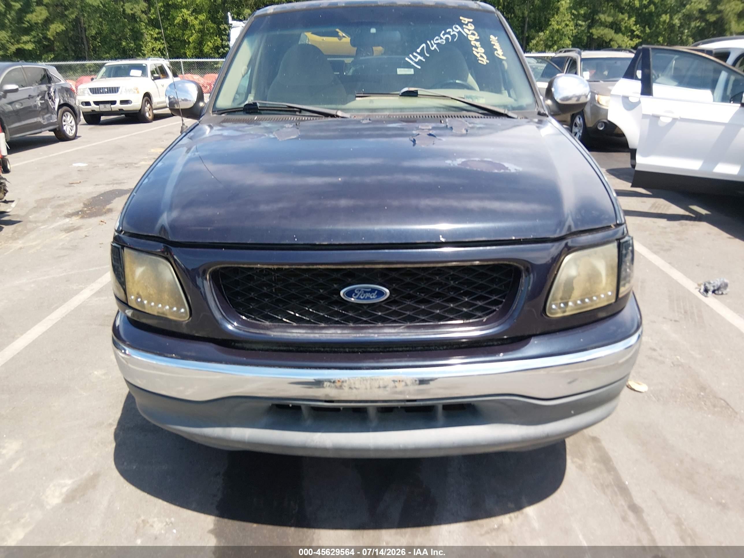 2000 Ford F-150 Xl/xlt Blue vin: 1FTZX0729YKB30546