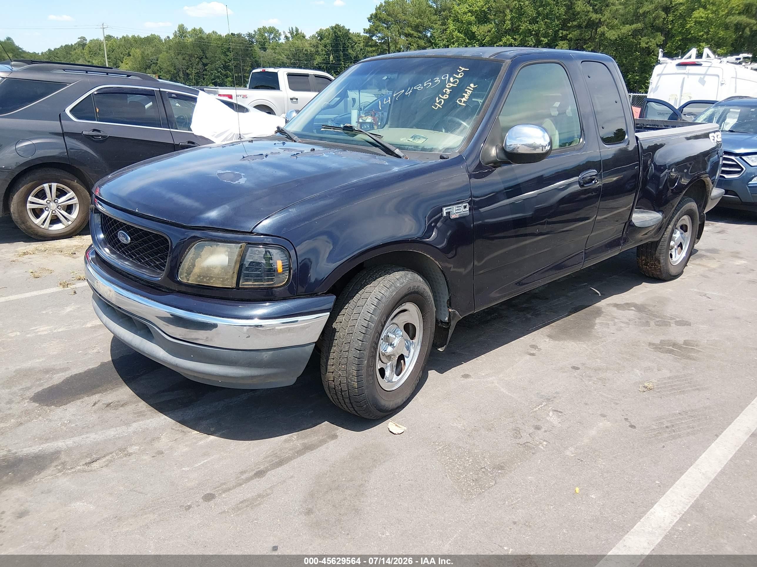2000 Ford F-150 Xl/xlt Blue vin: 1FTZX0729YKB30546
