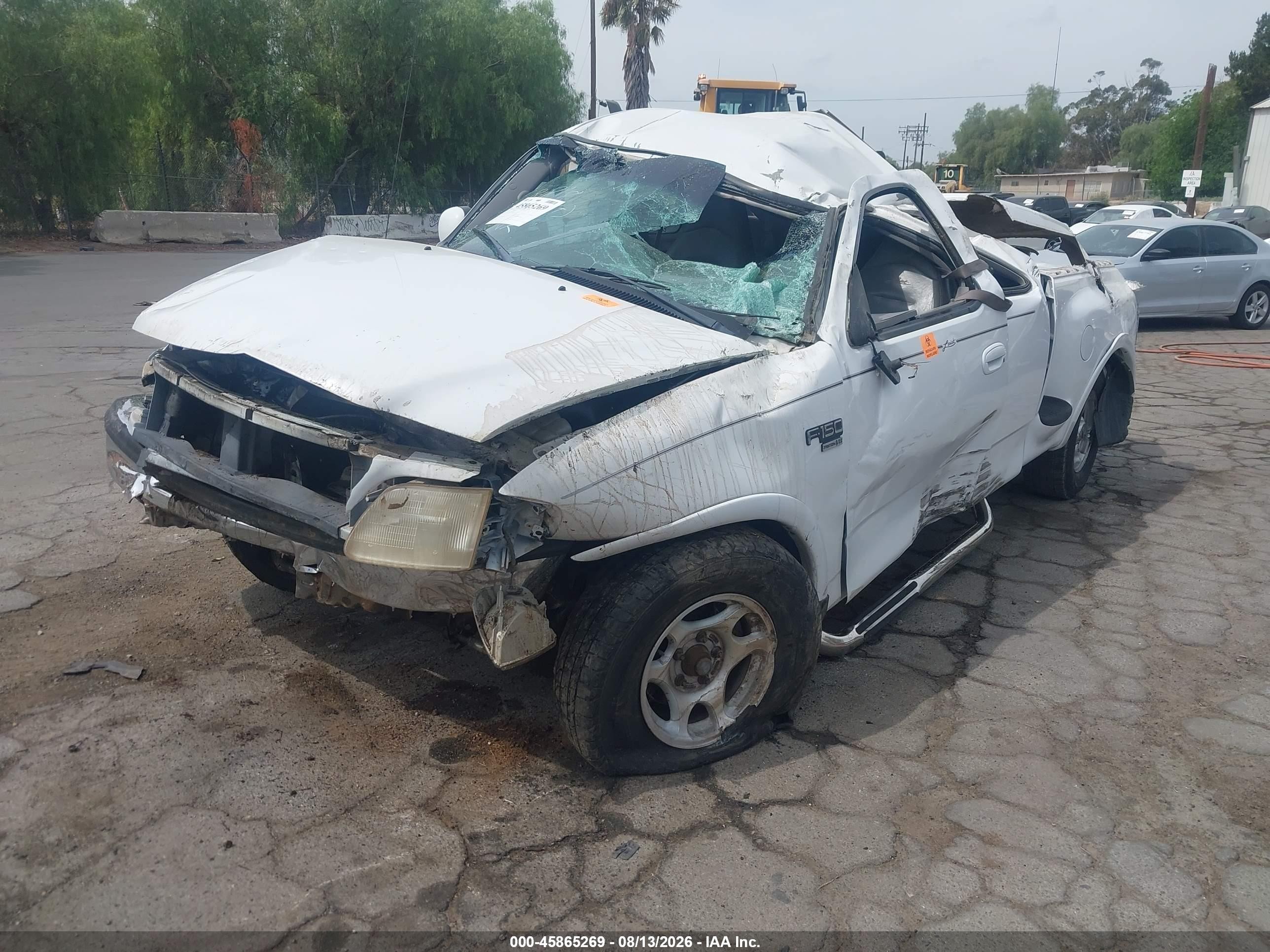 1998 Ford F-150 Lariat/xl/xlt White vin: 1FTZX0765WKB86399