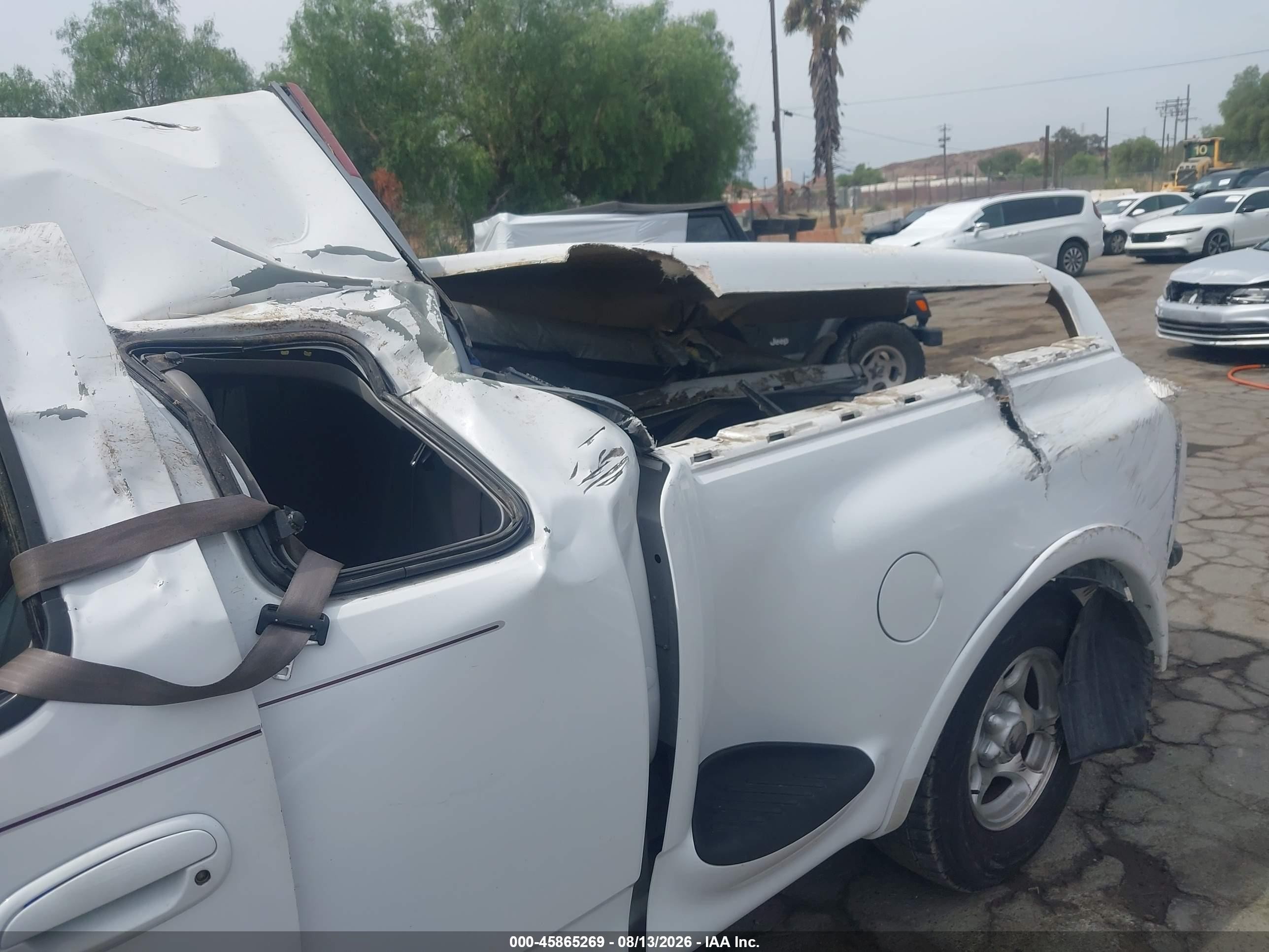 1998 Ford F-150 Lariat/xl/xlt White vin: 1FTZX0765WKB86399