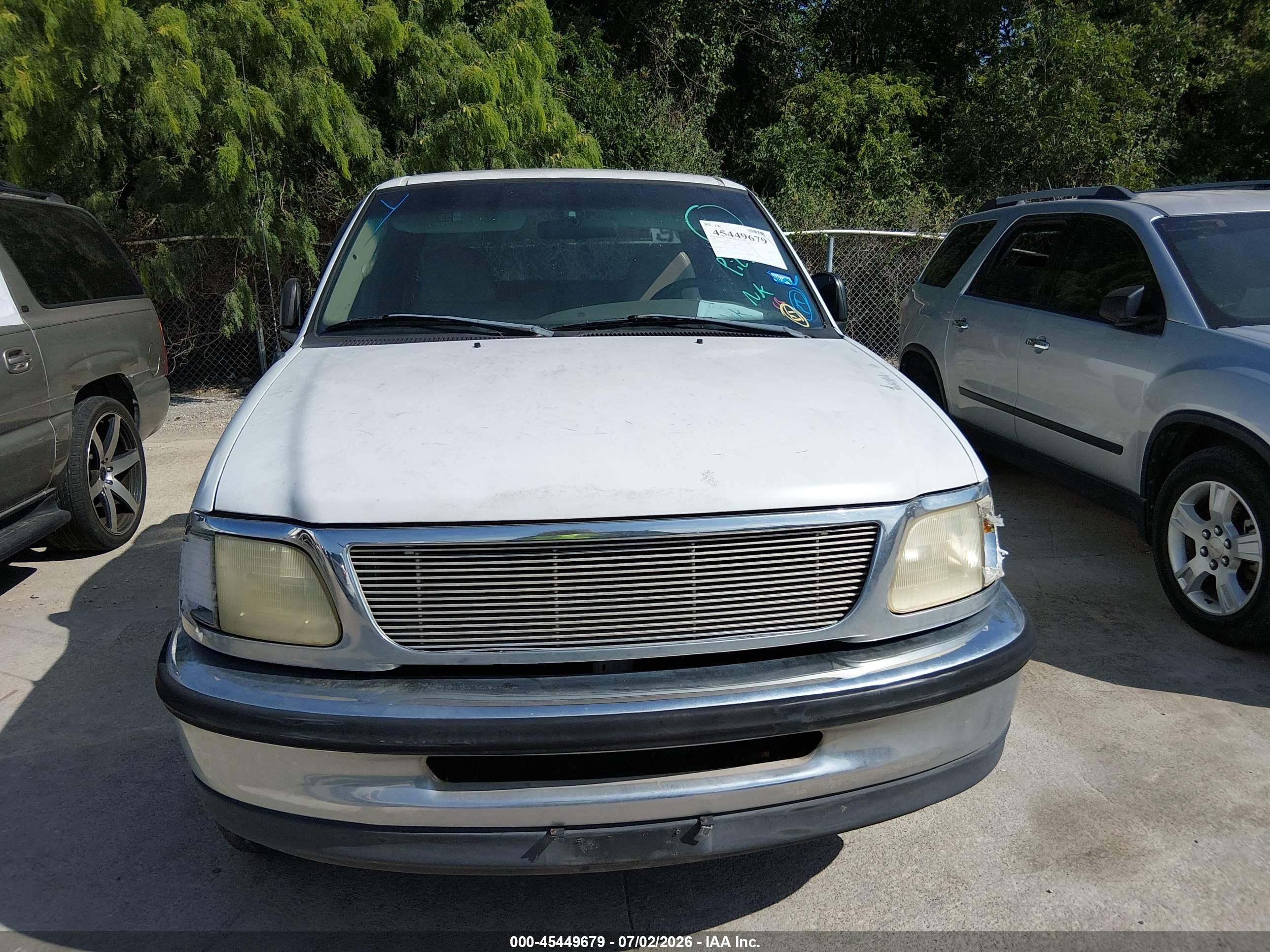 1998 Ford F-150 Lariat/xl/xlt White vin: 1FTZX076XWKA27359