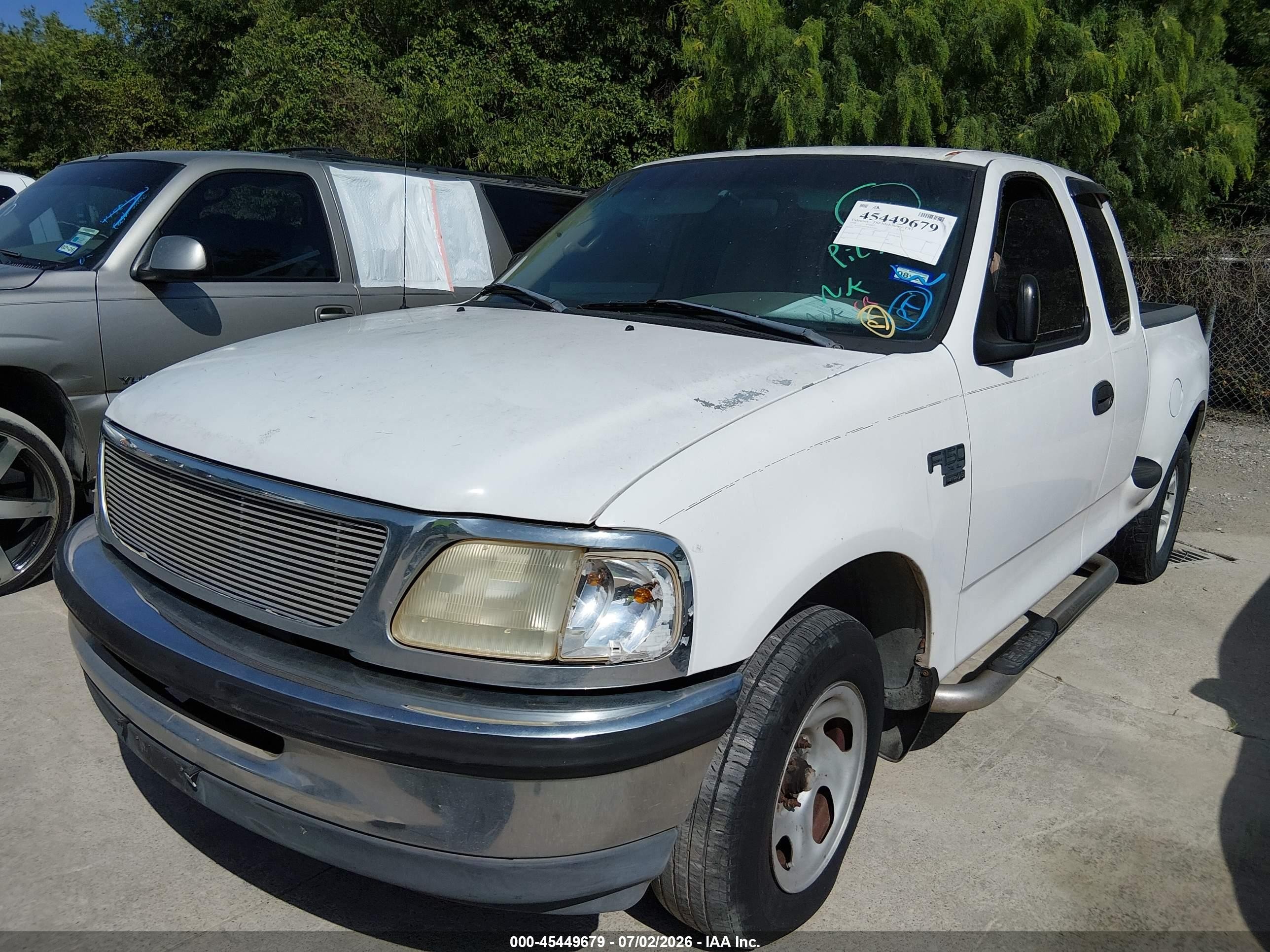 1998 Ford F-150 Lariat/xl/xlt White vin: 1FTZX076XWKA27359