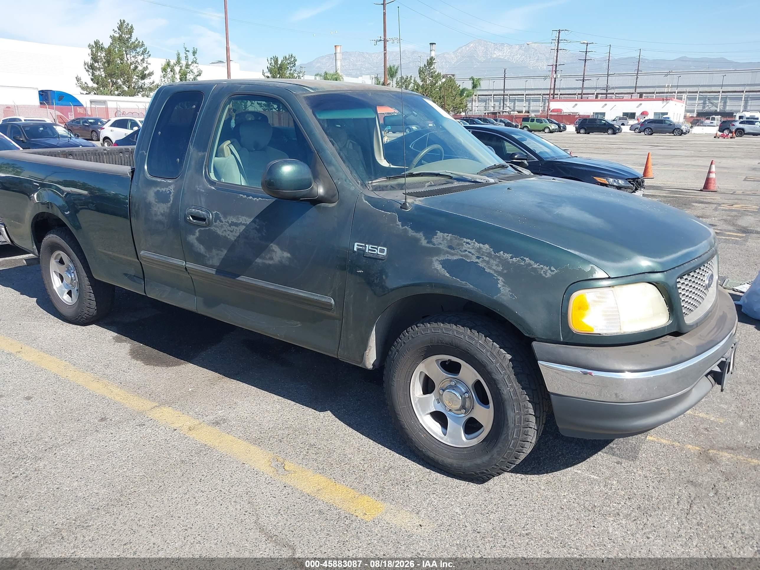 2001 Ford F-150 Xl/xlt Green vin: 1FTZX17211NB69478