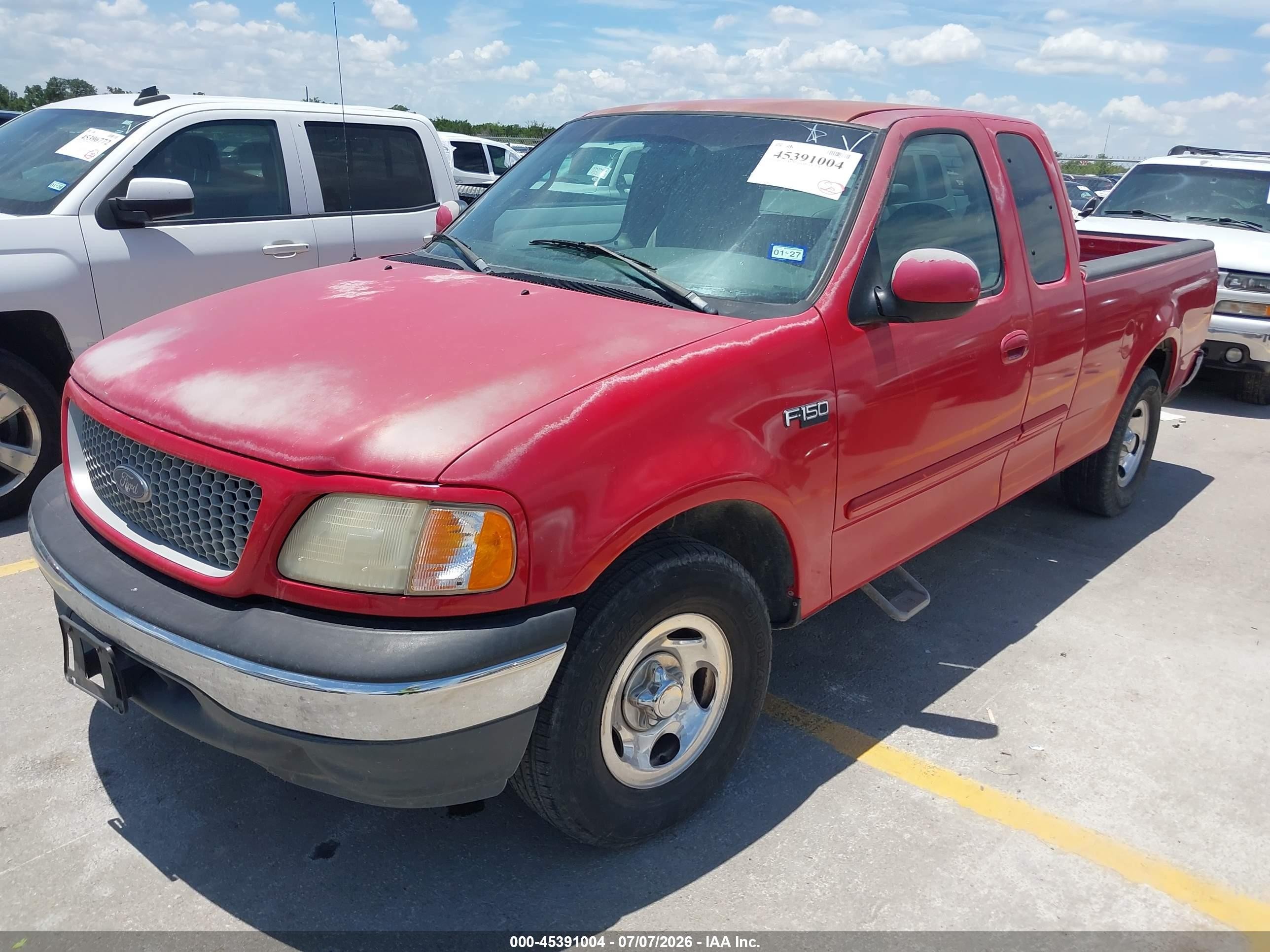 1999 Ford F-150 Work Series/xl/xlt Красный vin: 1FTZX1721XKB75078