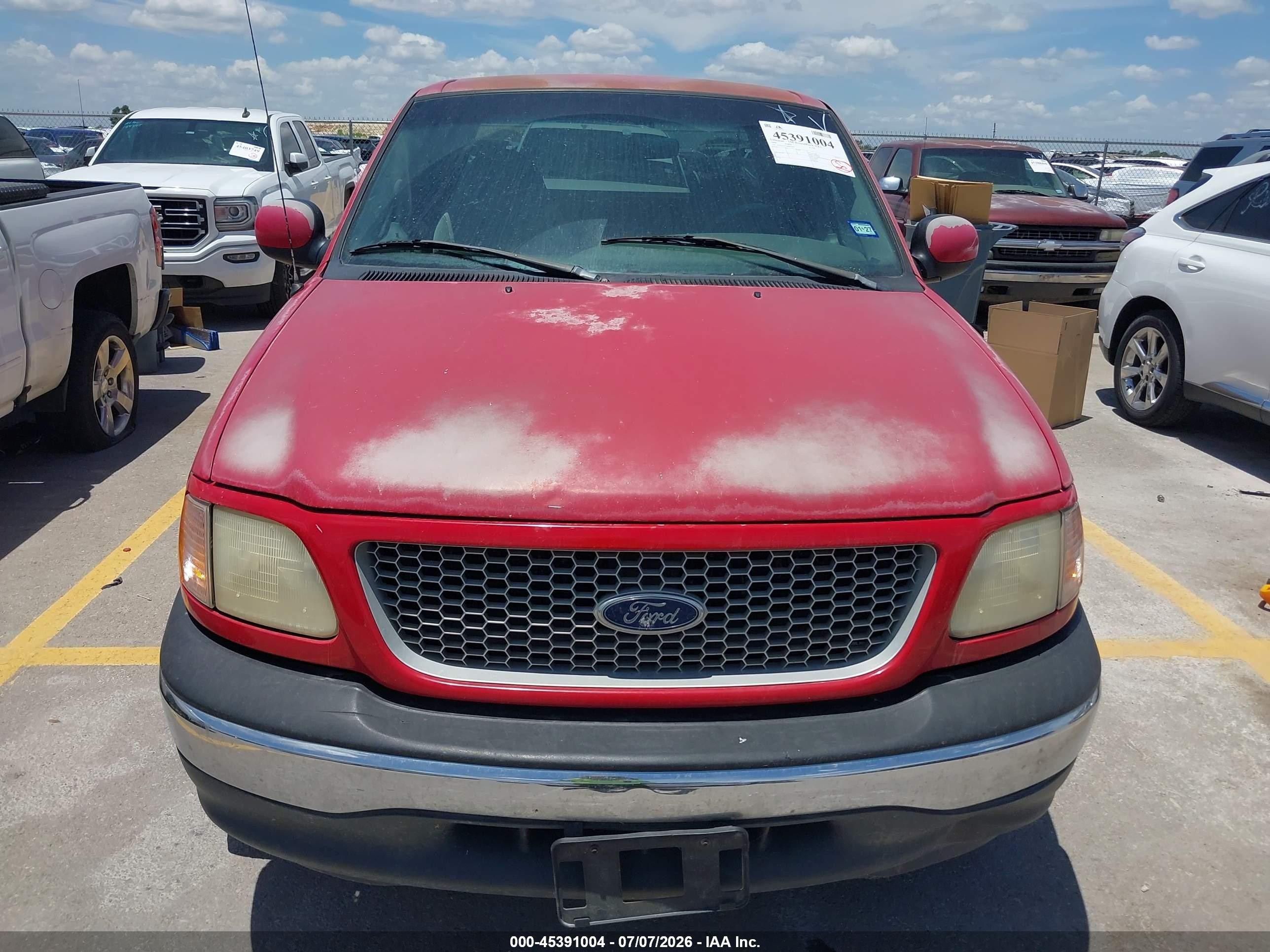1999 Ford F-150 Work Series/xl/xlt Красный vin: 1FTZX1721XKB75078
