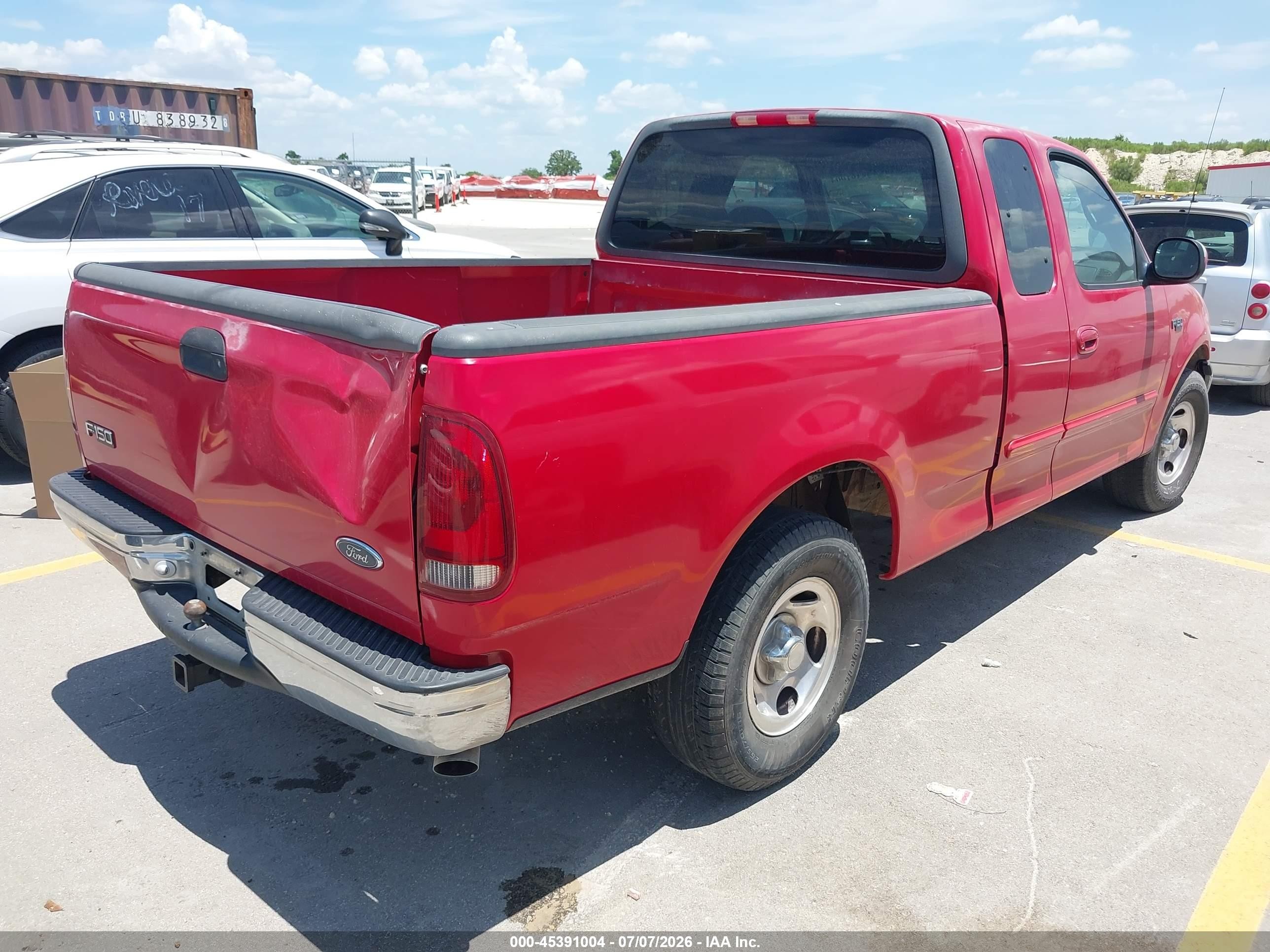 1999 Ford F-150 Work Series/xl/xlt Красный vin: 1FTZX1721XKB75078