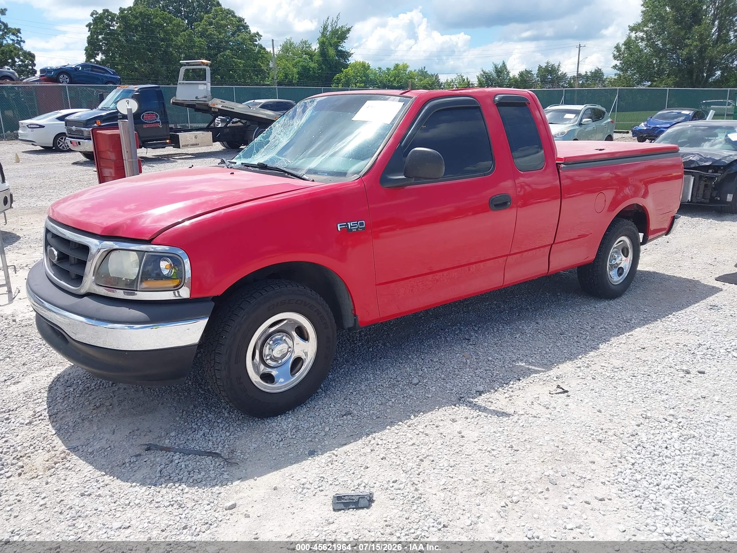2000 Ford F-150 Work Series/xl/xlt Red vin: 1FTZX1721YKA49627