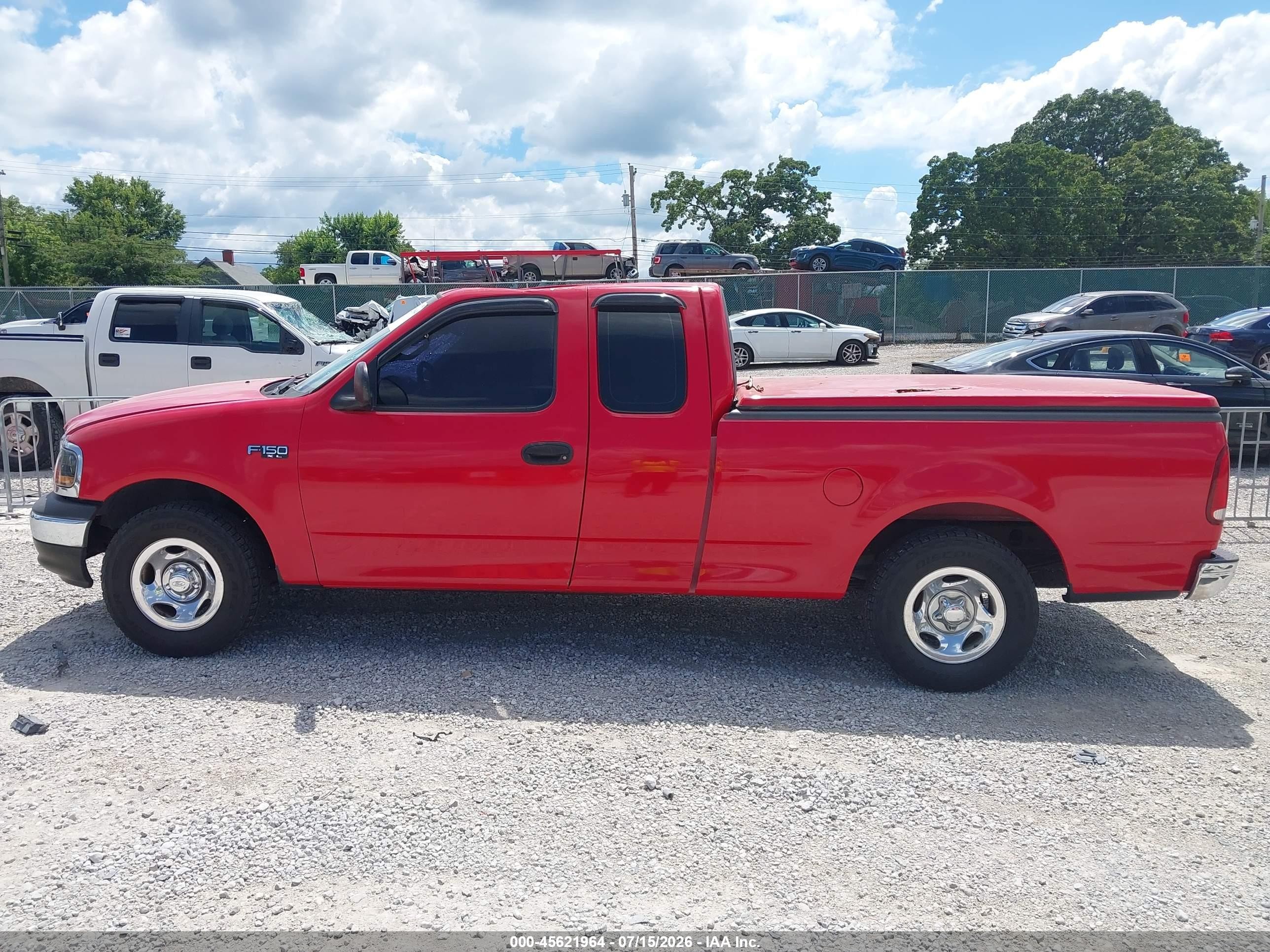 2000 Ford F-150 Work Series/xl/xlt Red vin: 1FTZX1721YKA49627