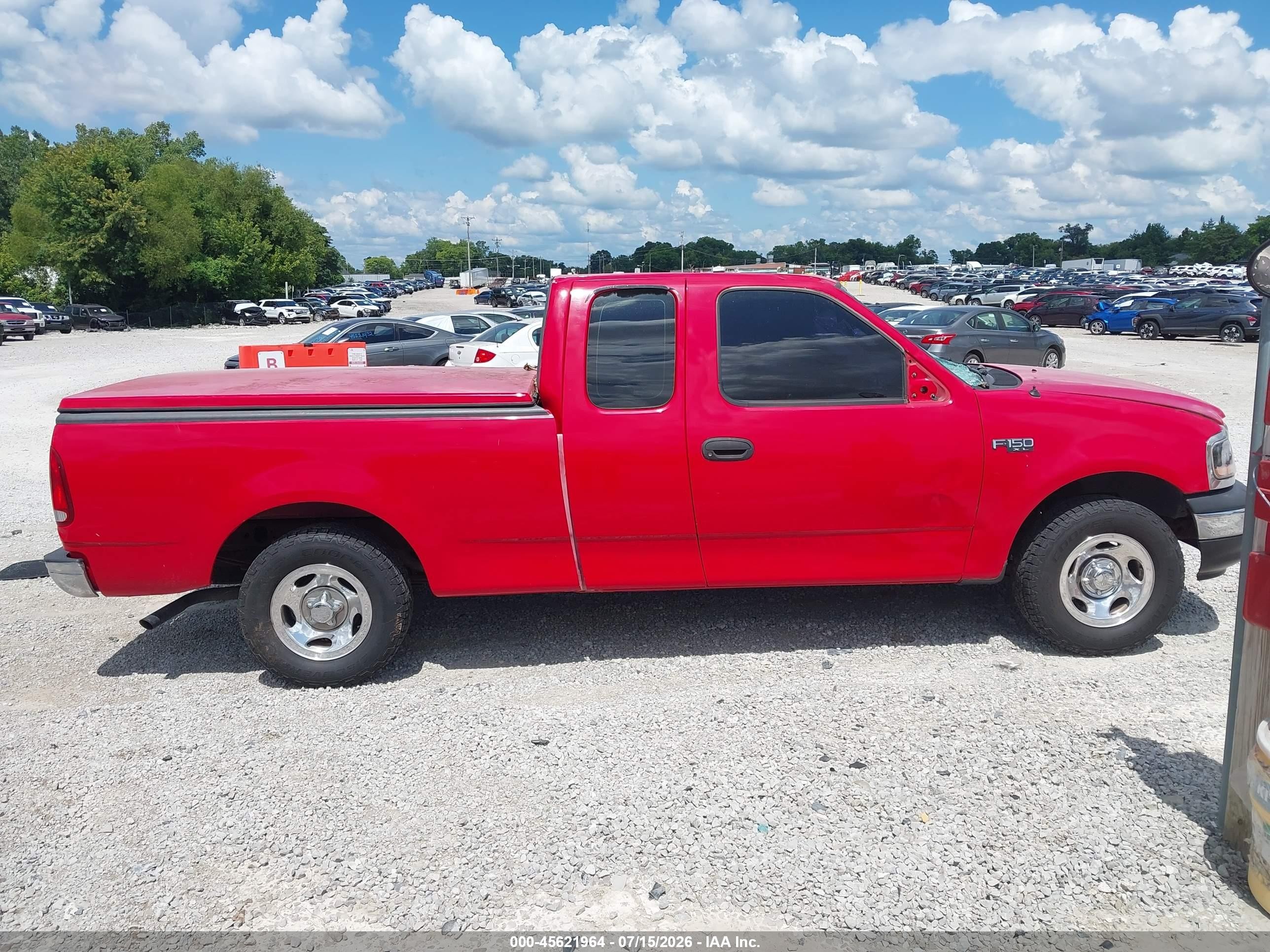 2000 Ford F-150 Work Series/xl/xlt Red vin: 1FTZX1721YKA49627