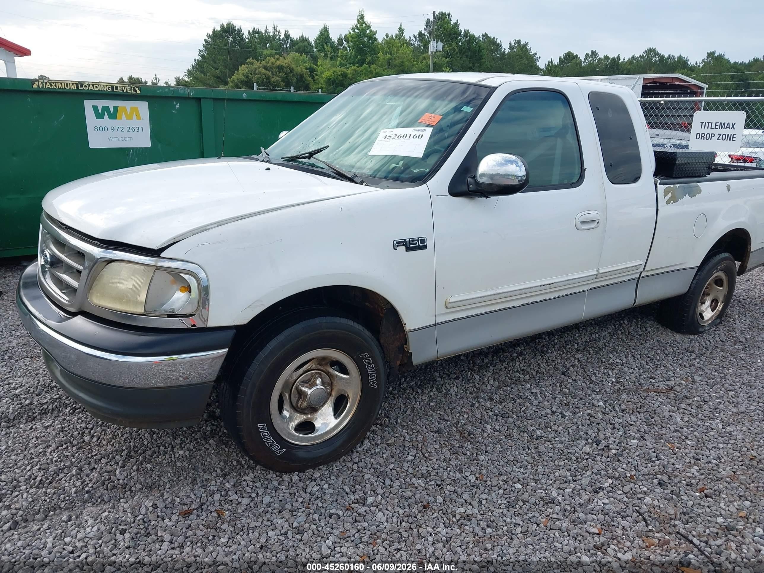 2000 Ford F-150 Work Series/xl/xlt White vin: 1FTZX1722YNA60652