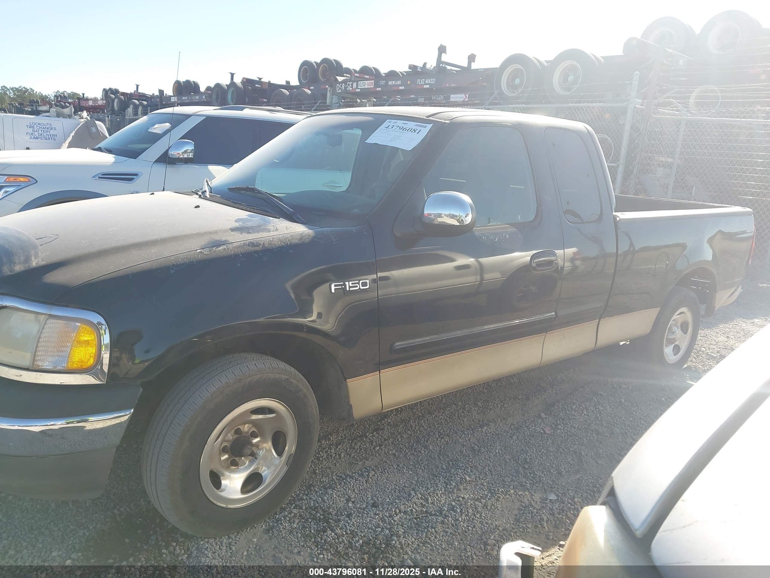 1999 Ford F-150 Work Series/xl/xlt Черный vin: 1FTZX1723XNA76387