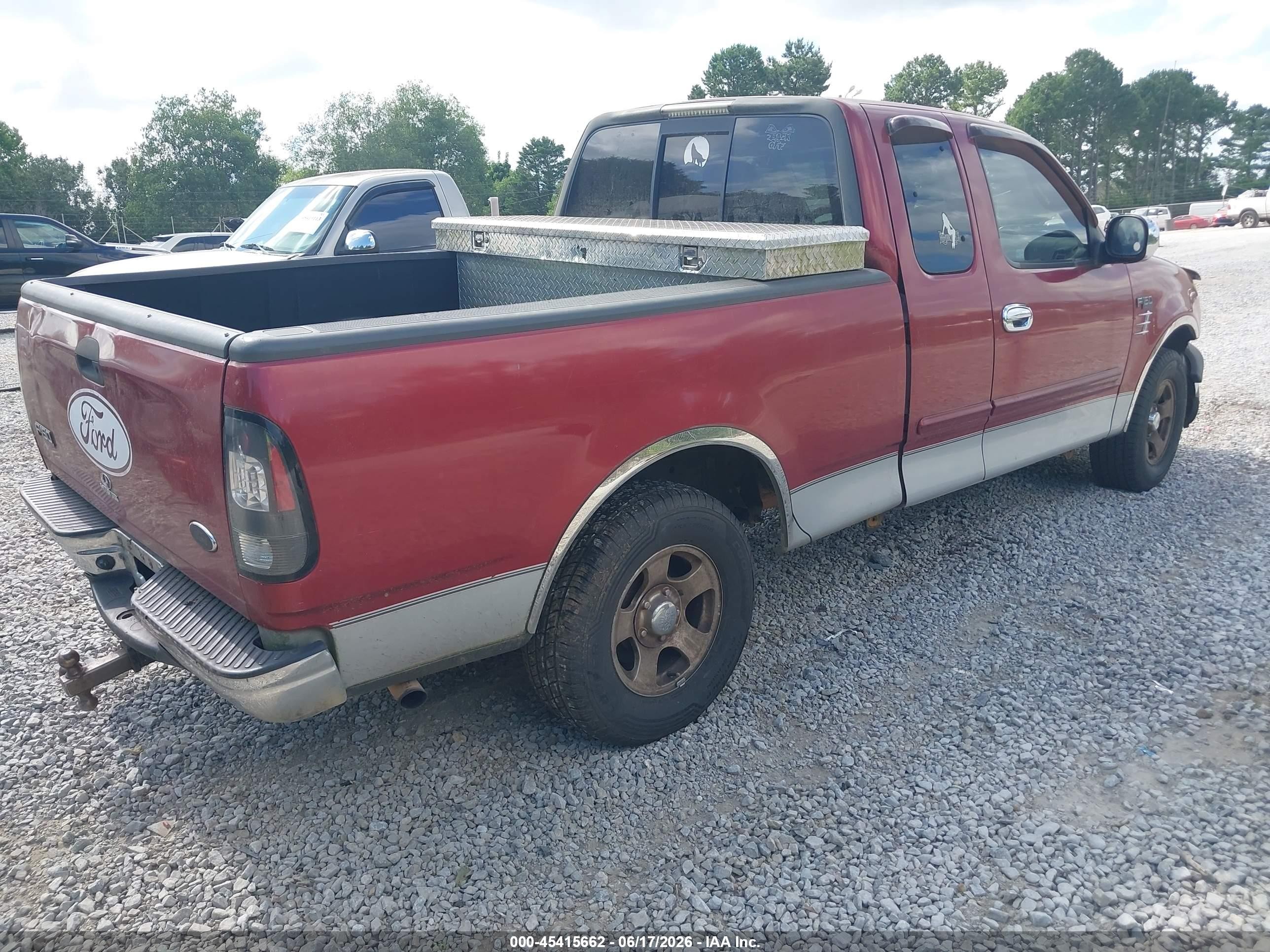 2001 Ford F-150 Xl/xlt Maroon vin: 1FTZX17241NA99863