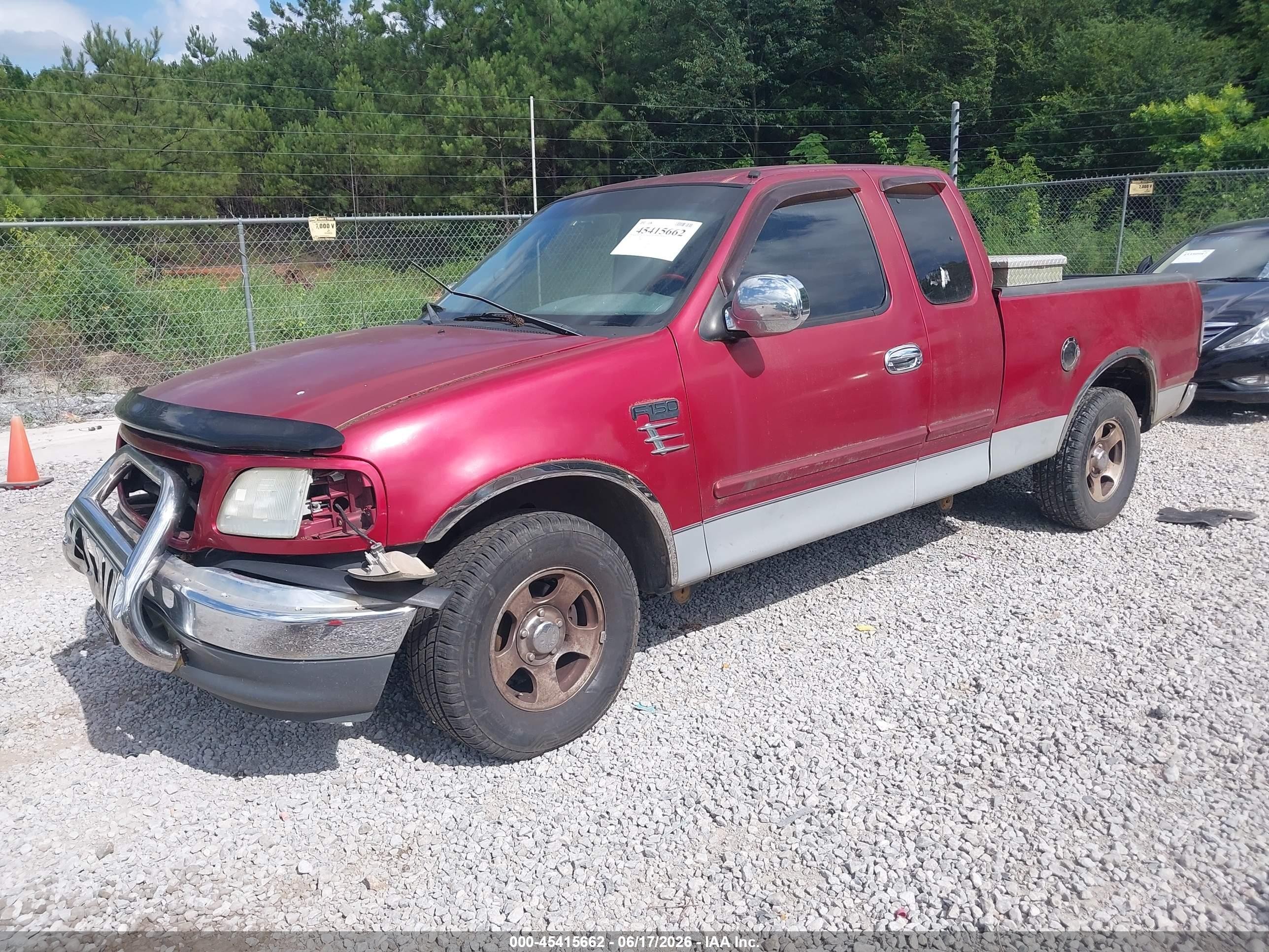 2001 Ford F-150 Xl/xlt Maroon vin: 1FTZX17241NA99863
