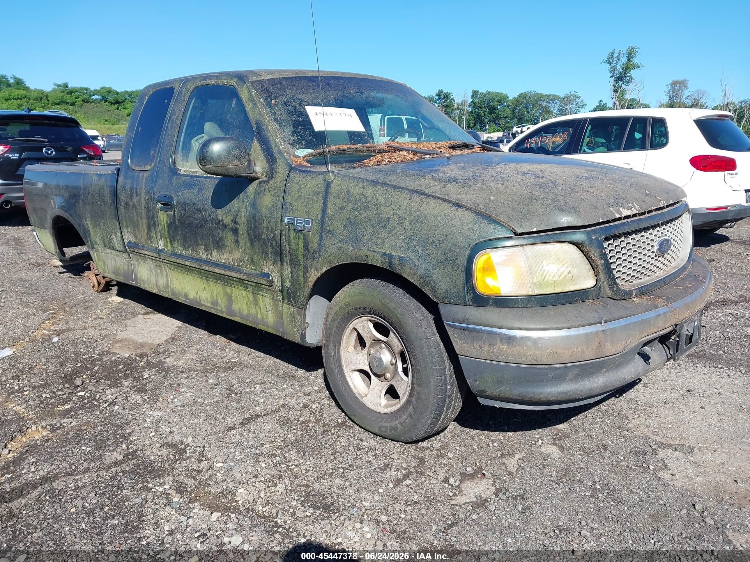 2001 Ford F-150 Xl/xlt Зеленый vin: 1FTZX17241NB50164