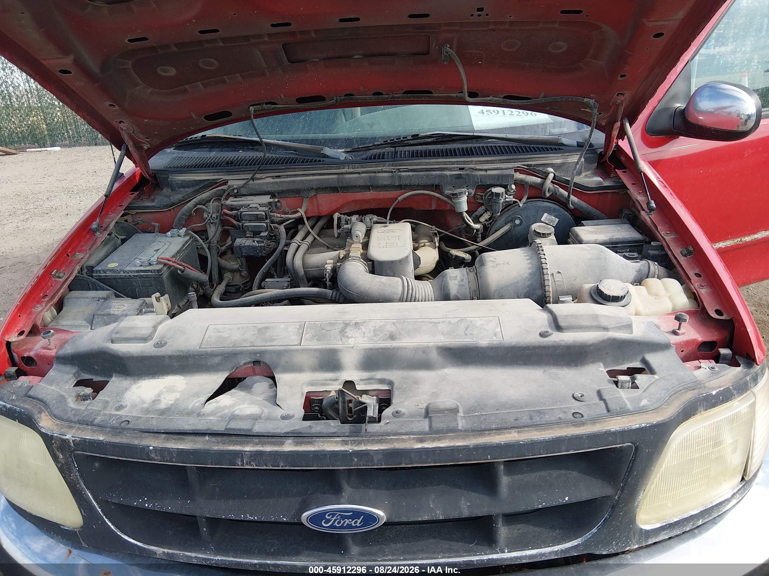 1998 Ford F-150 Standard/xl/xlt Red vin: 1FTZX1724WKB37729