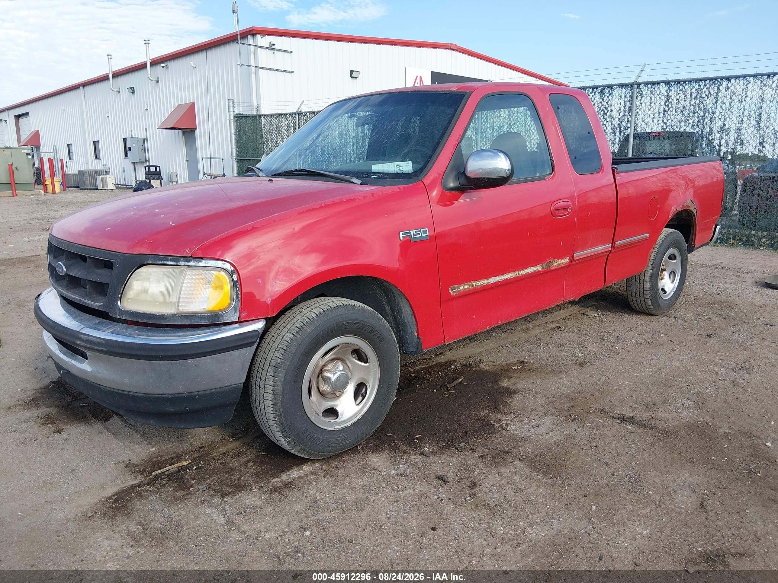 1998 Ford F-150 Standard/xl/xlt Red vin: 1FTZX1724WKB37729