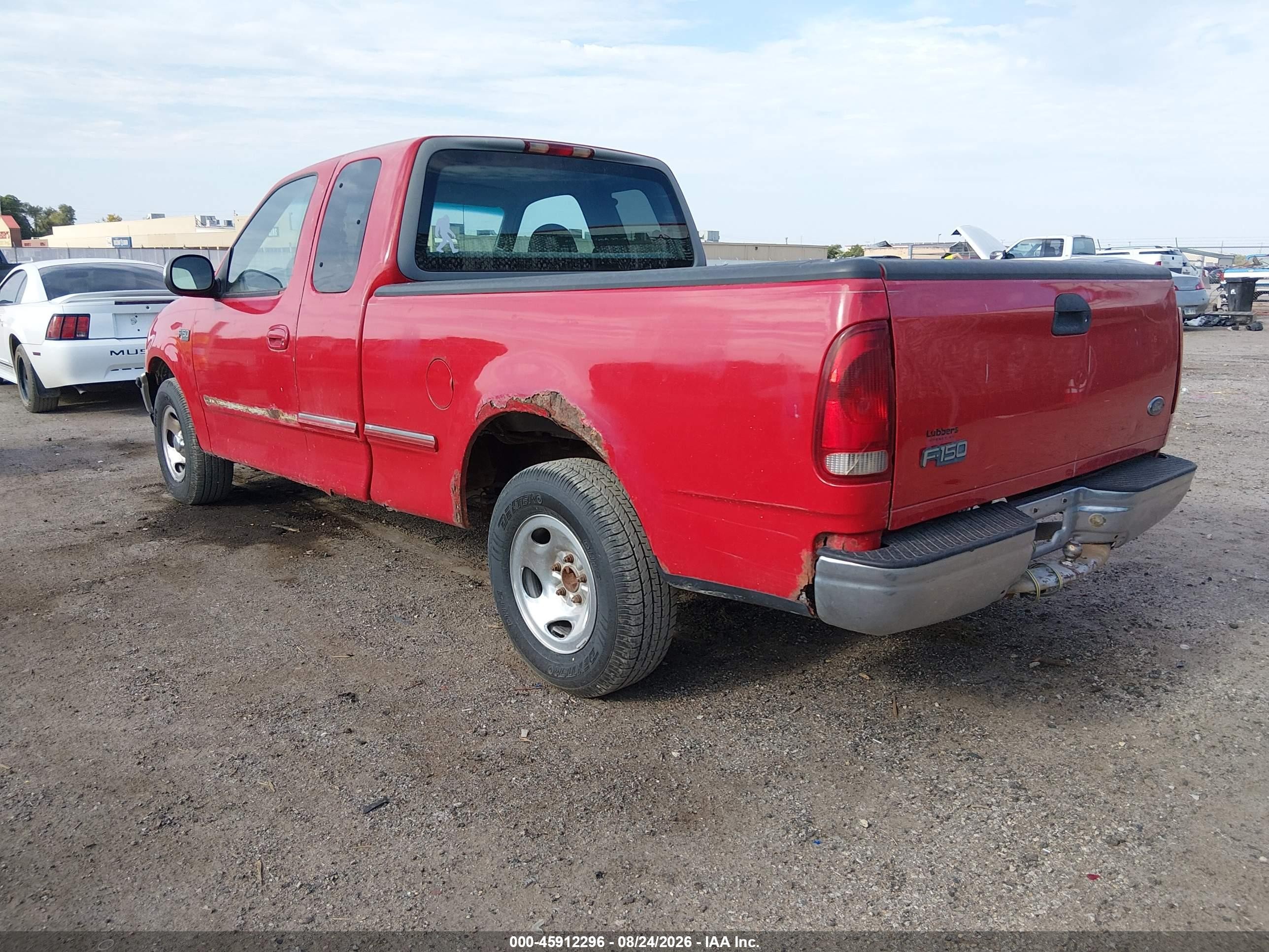 1998 Ford F-150 Standard/xl/xlt Red vin: 1FTZX1724WKB37729